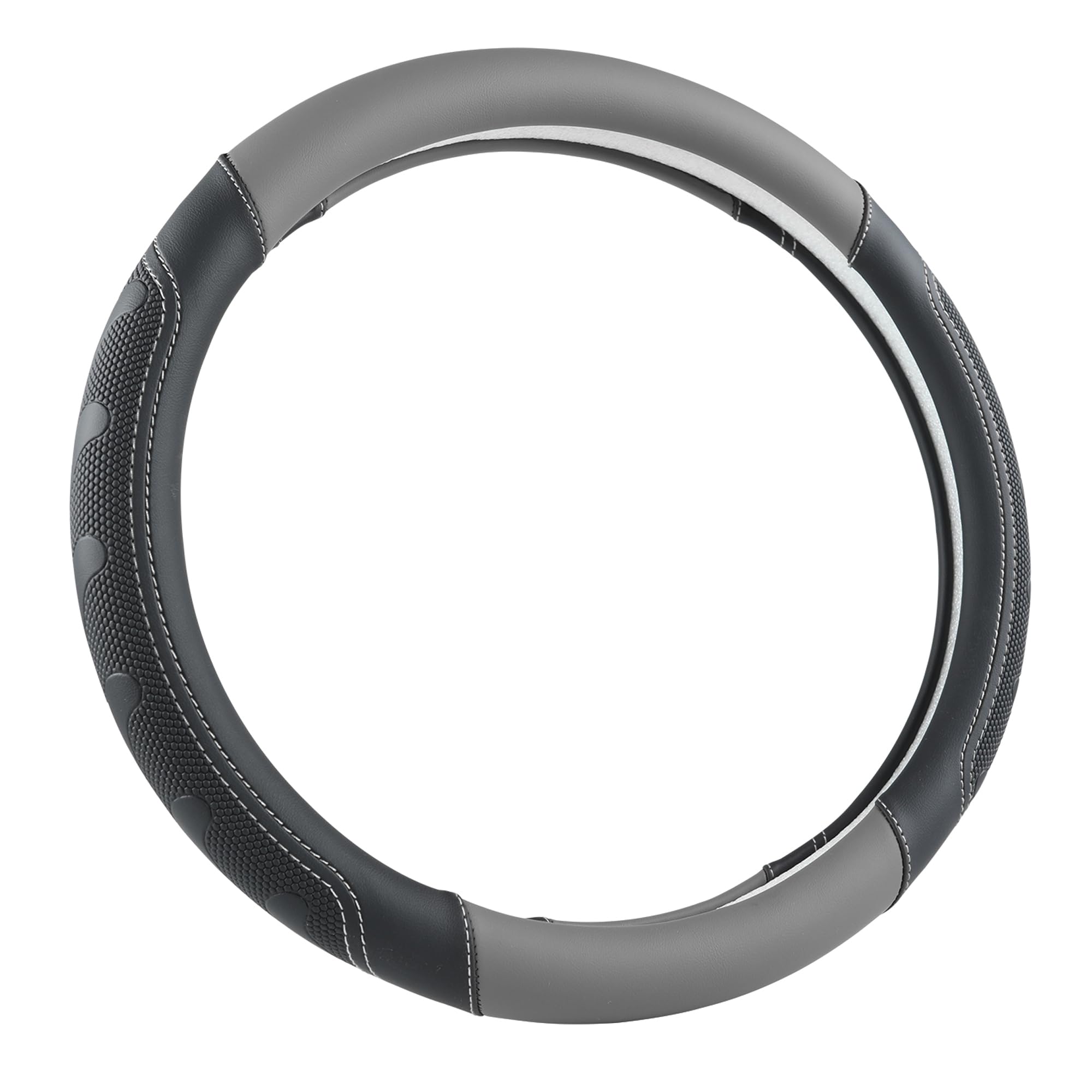 Giant Panda Car Steering Wheel Cover For Toyota Rav4,Camry,Highlander,Corolla,Prius,Tacoma, Standard Size - Black+Gray