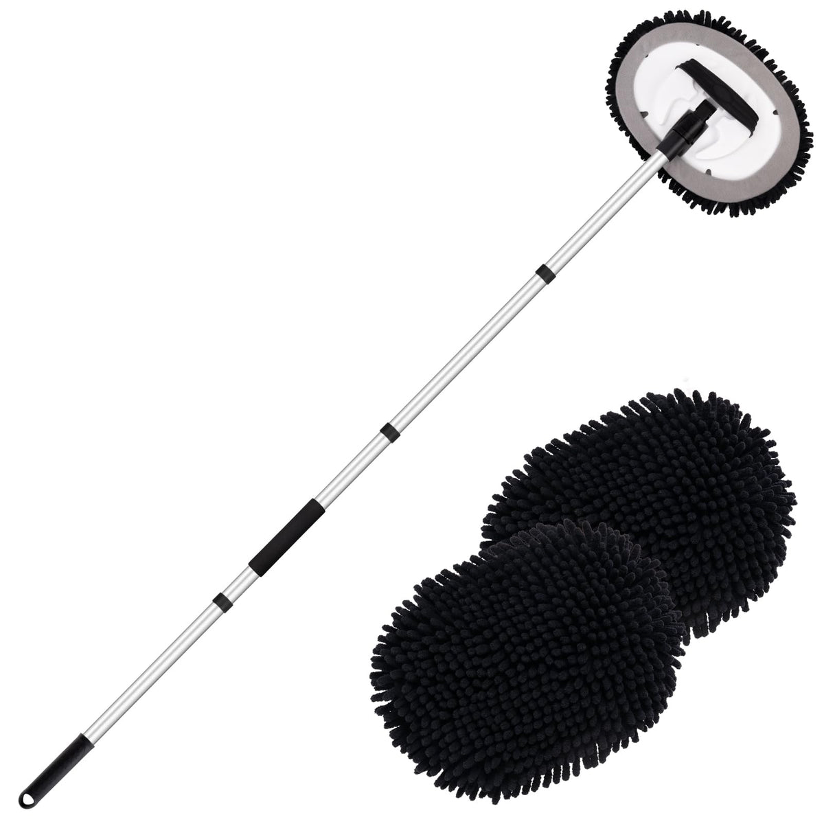 Ordenado 62'' Car Wash Brush Kit Mitt Mop Sponge With Long Handle Chenille Microfiber Car Cleaning Brush Kit Supplies Car Washin