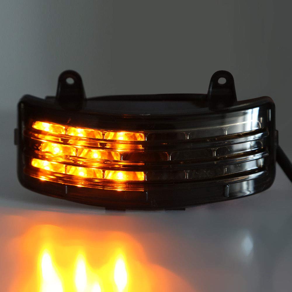 HDBUBALUS Tri-Bar Rear Fender LED Tail Light Brake Taillight and Turn Signal Lamp Fit for Harley 2006-2009 Street Glide FLHX EFI