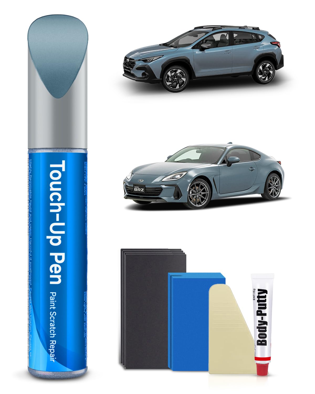 PAF Cool Gray Khaki Touch Up Paint Kit Compatible with Subaru Exact Match Car Scratch Repair Touch Up Paint Kit
