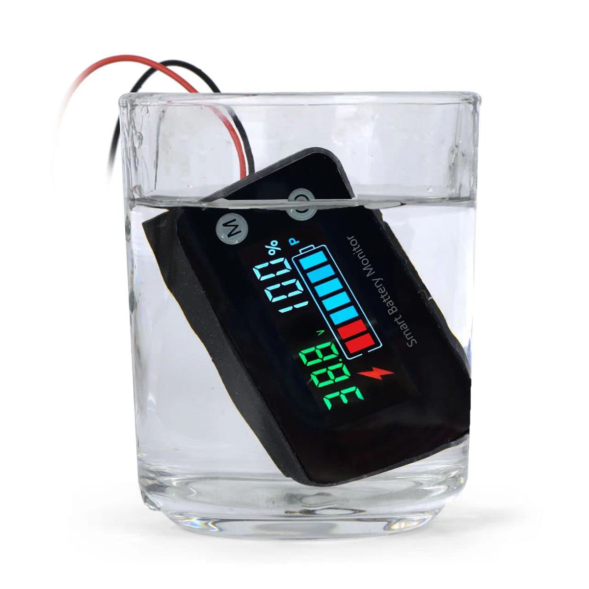 Ipx7 Waterproof Battery Monitor12V 24V 36V 48V 60V 72V,Car Motorcycle Golf Cart Battery Meter Digital Battery Capacity Remaining