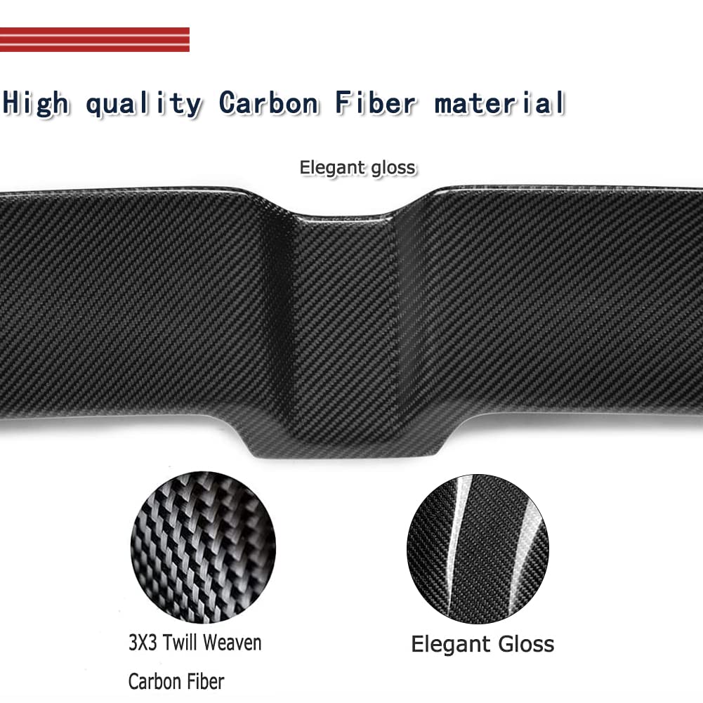 JC SPORTLINE Carbon Fiber Spoiler for VW Golf 7 MK7.5 GTI R - Style A, Model JS-0564, M Size, Custom Rear Wing Body Kit
