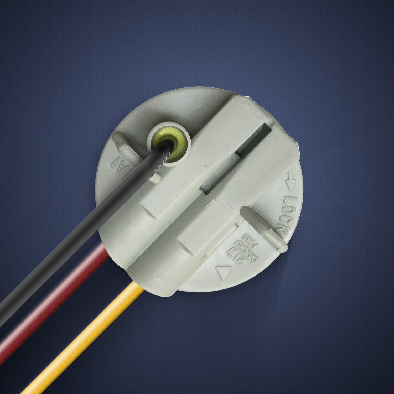 1157 BAY15D Turn Signal Brake Light Bulb Socket Wire Harness Connector(Pack of 2)