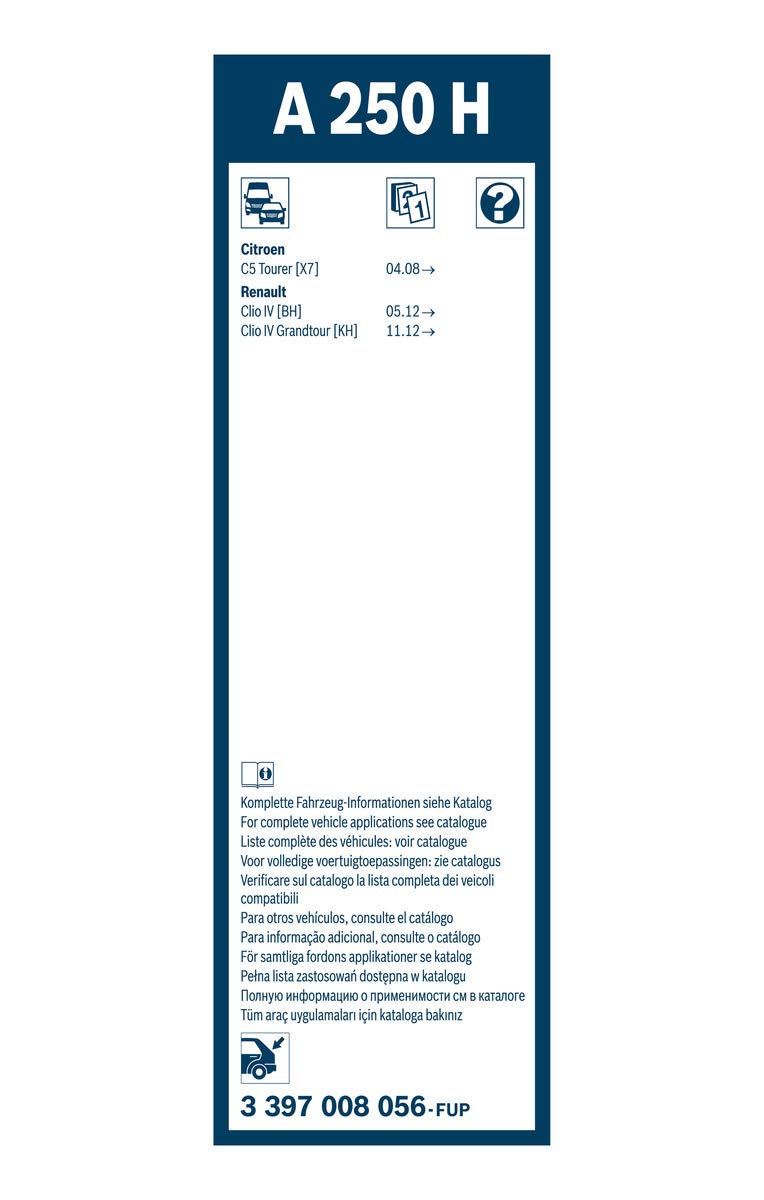 Bosch Wiper Blade 10 Inch - A250H