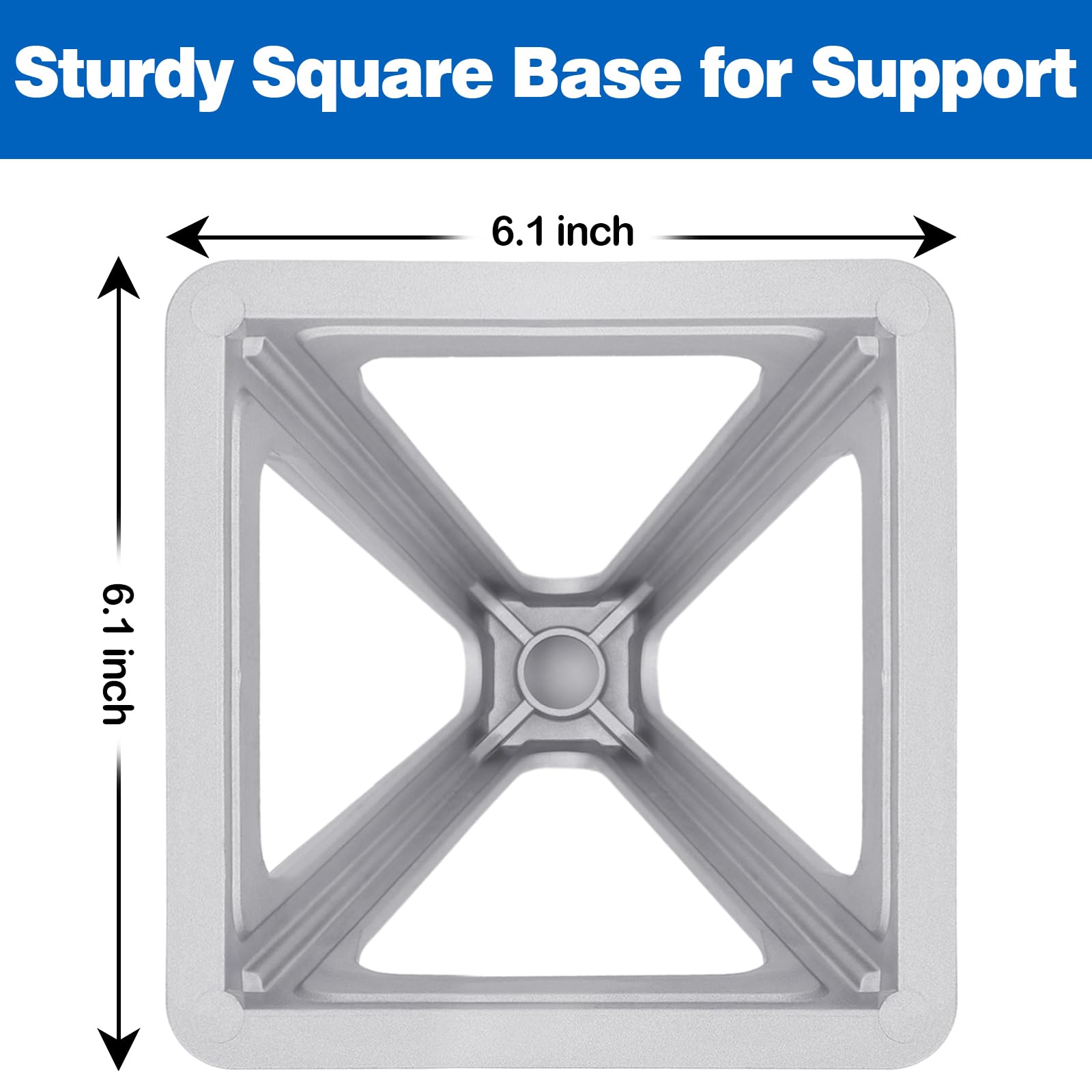RV Stabilizer Jacks Set of 4 - Aluminum Trailer Jack Stands for Travel Trailers & RVs, Supports Up to 7500 Lbs, Adjustable from