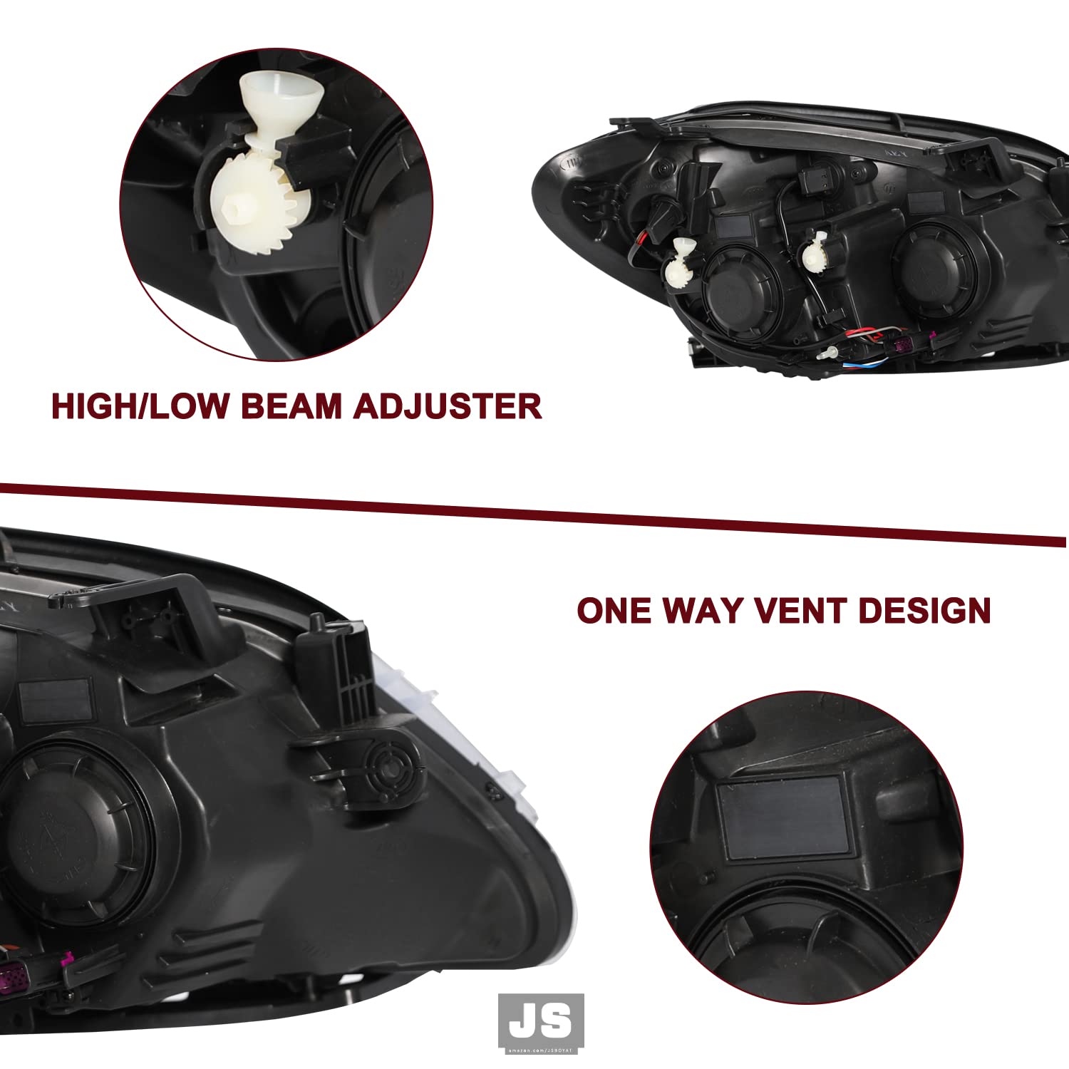 Jsboyat Bulbs Included Halogen Headlight Assembly Replacement For 2013 2014 2015 2016 Buick Encore Oe Style Factory Headlamp Passenger Side