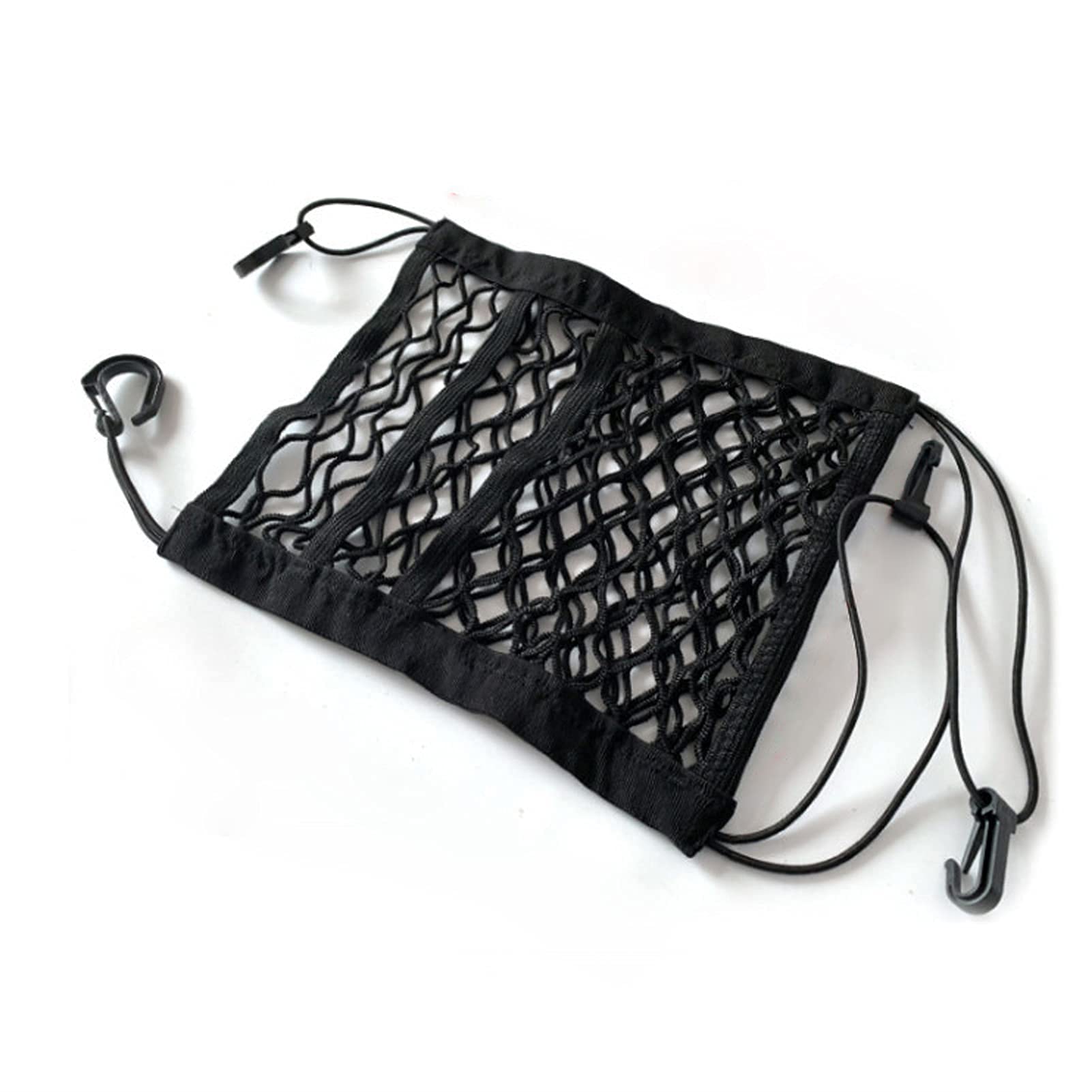 RRJ Car mesh Polyester Storage Bag, seat Back, mesh Bag, Rear seat Barrier, Childrens pet Dog, Paper Towel, Handbag, Wallet Hold