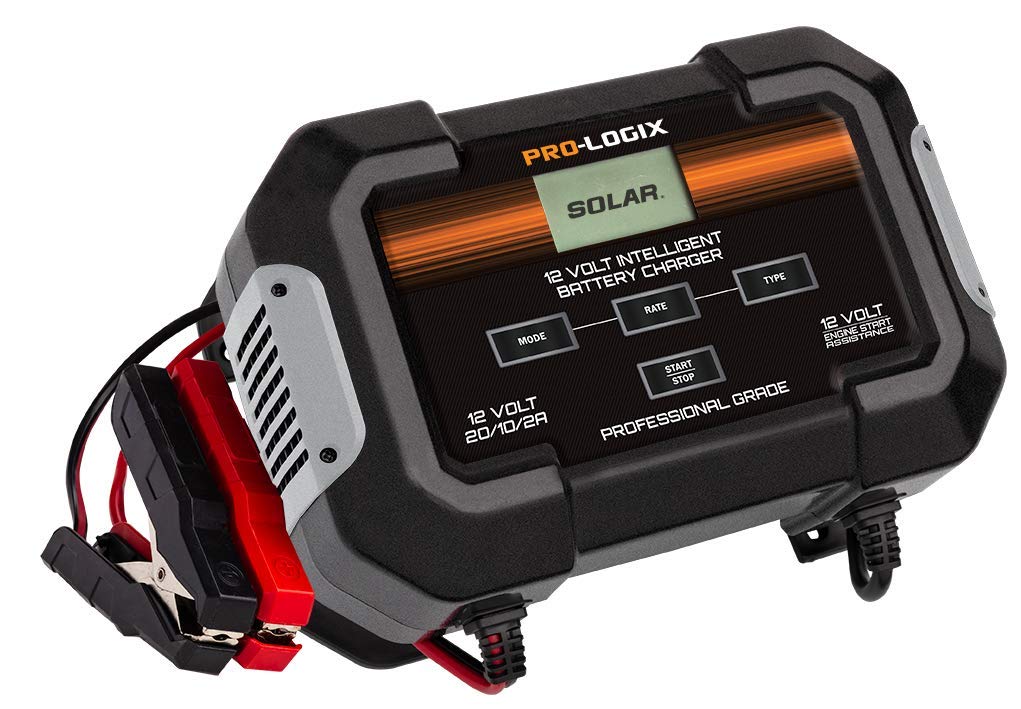 Clore Automotive PL2545 12V PRO LOGIX Intelligent Battery Charger with Engine Start - One Size, Factory Color