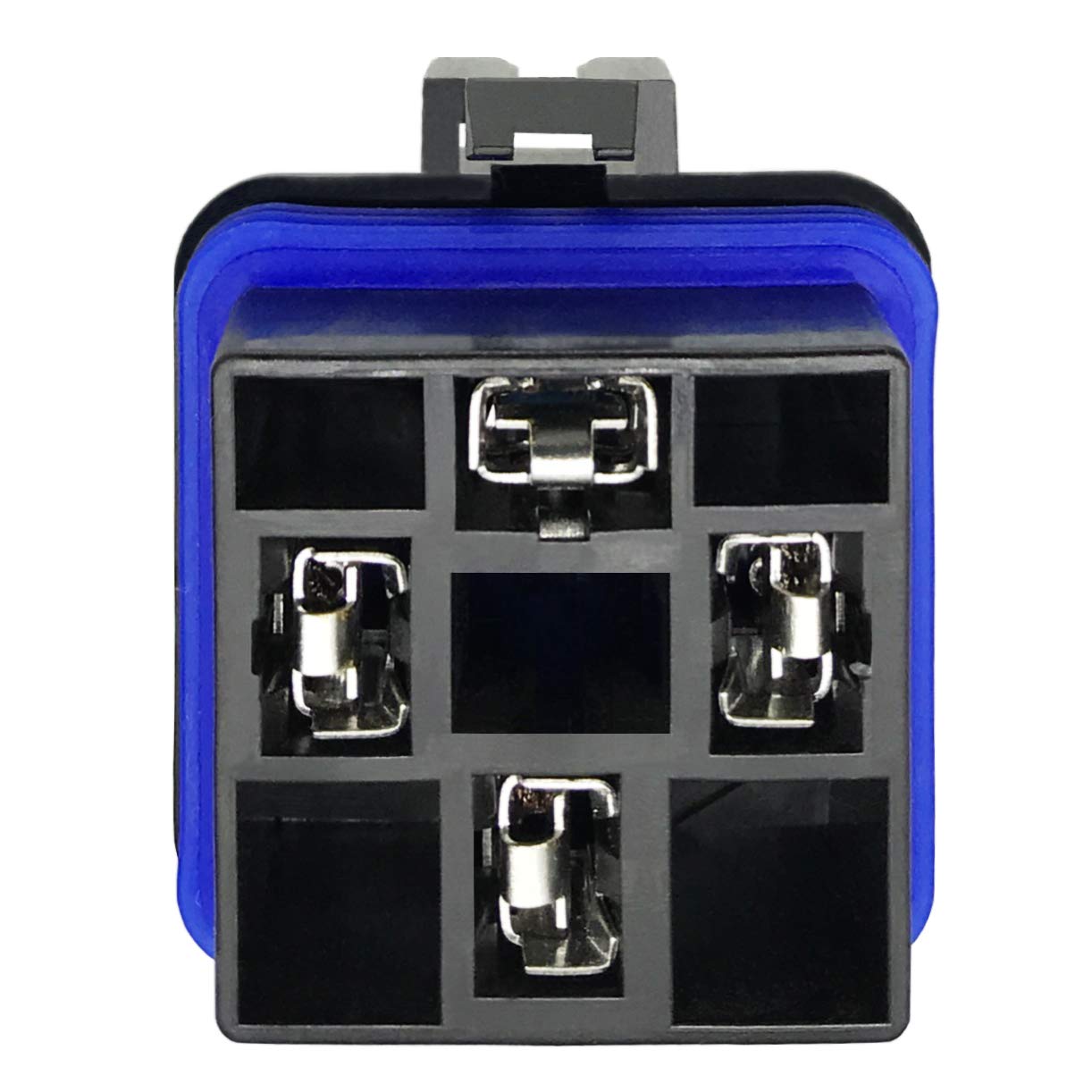 Irhapsody 4-Pin 40/30Amp 12V Dc Waterproof Relay With Harness - Heavy Duty 12 Awg Tinned Copper Wires, 5 Pack Spst Automotive Re