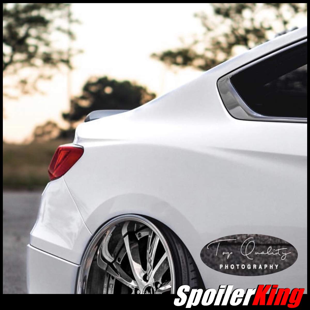 SpoilerKing Trunk Lip Spoiler (284G) Compatible with Accord 2013-2019 2dr Black