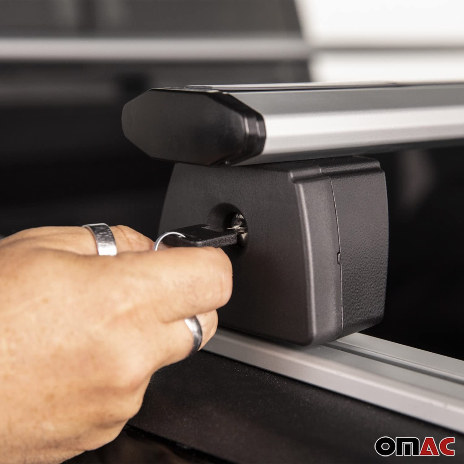 Omac Trunk Bed Carrier Roof Racks For Ford Ranger Aluminium Silver 2 Pcs