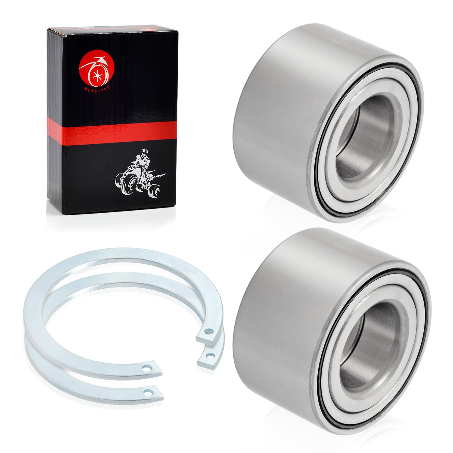 Front wheel Bearings & Circlip For HONDA Rancher 420 TRX420 Foreman 500 520 TRX500 TRX520 2014-2024 91051-HR3-A21 27x55x32mm Bea