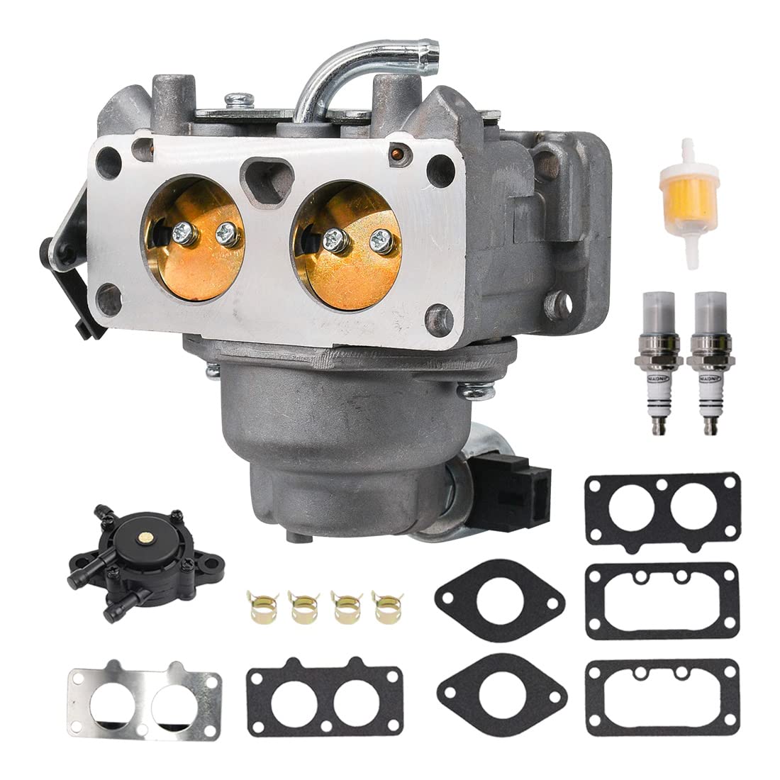15004-0763 Carburetor Fits For Kawasaki Fh721V Fh641V Fh601V Fx801V Replaces Kawasaki 15003-7094 15003-7115 15004-7024 15004-1005 15004-1010 15004-1018 15004-0865 15004-0940 Carburetor With Fuel Pump