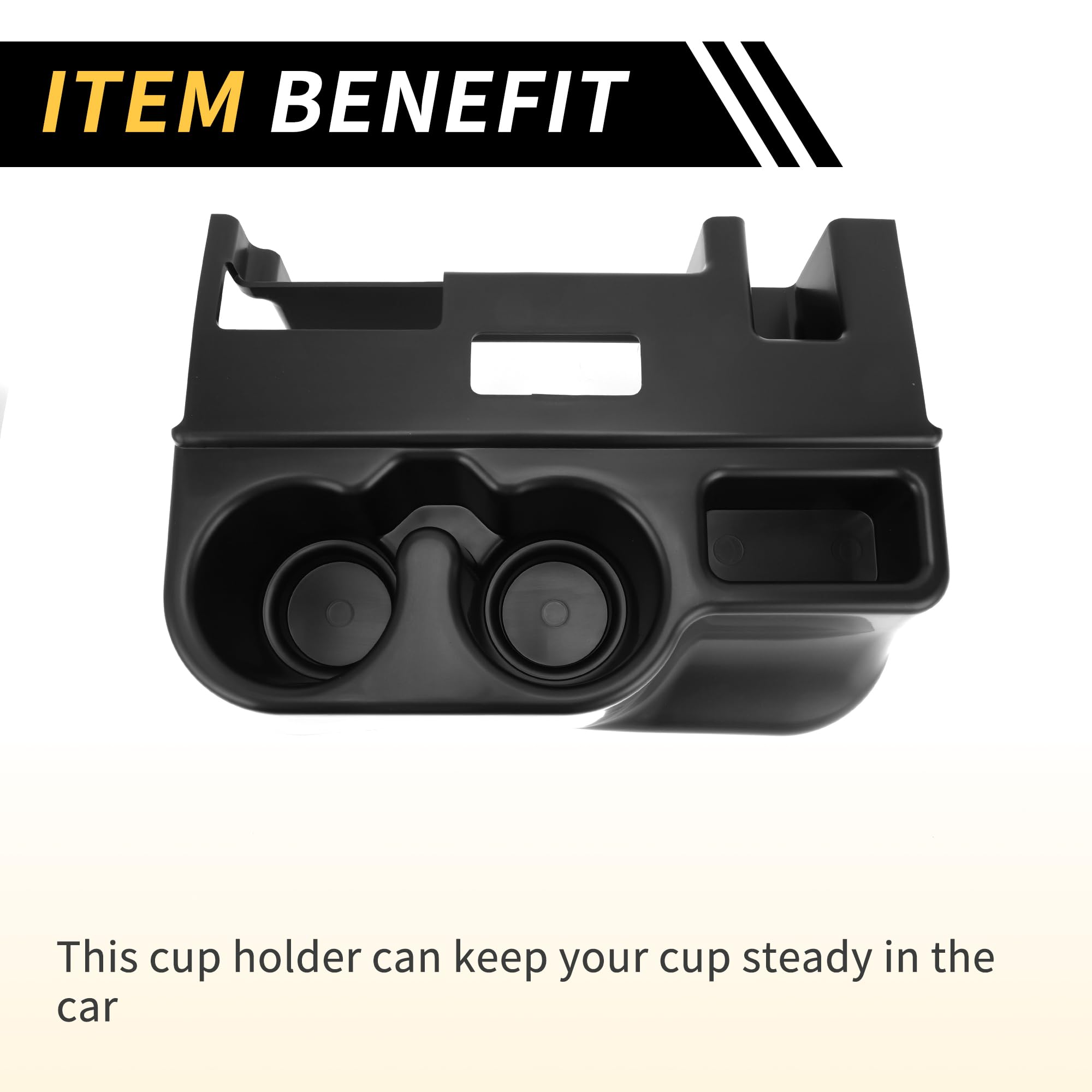 REPAIROCK Center Console Cup Holder for Dodge for Ram 1500 2500 3500 1999-2001 Drink Cup Holder Cup Coin Holder Water Bottle Hol