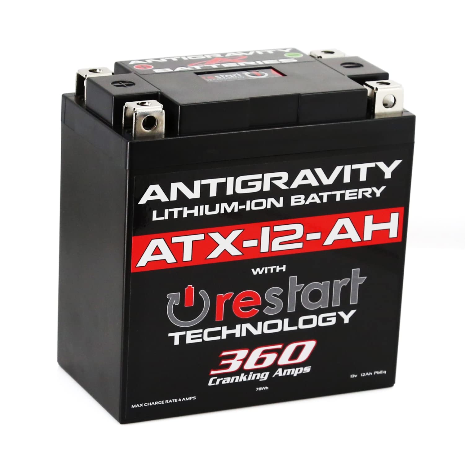 Antigravity Batteries ATX-12-AH Performance Lithium Battery 12V with Built-In Jump Starter - High-Performance Lithium Powersport