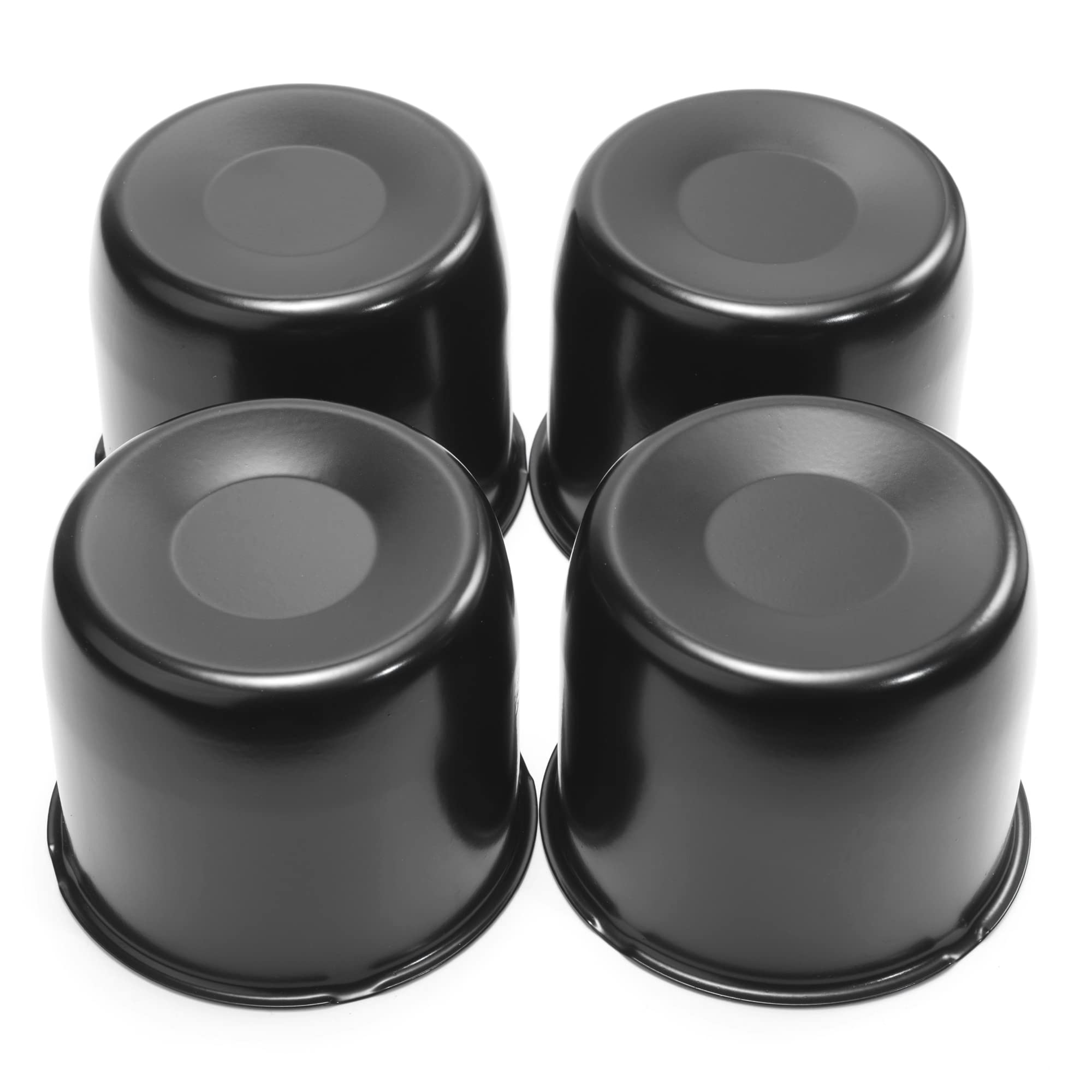 Rtrhinotuning 4.25 Inch Center Caps Black Trailers Wheel Center Caps For Rims Push Through Hub Covers For Trucks Trailer Camper