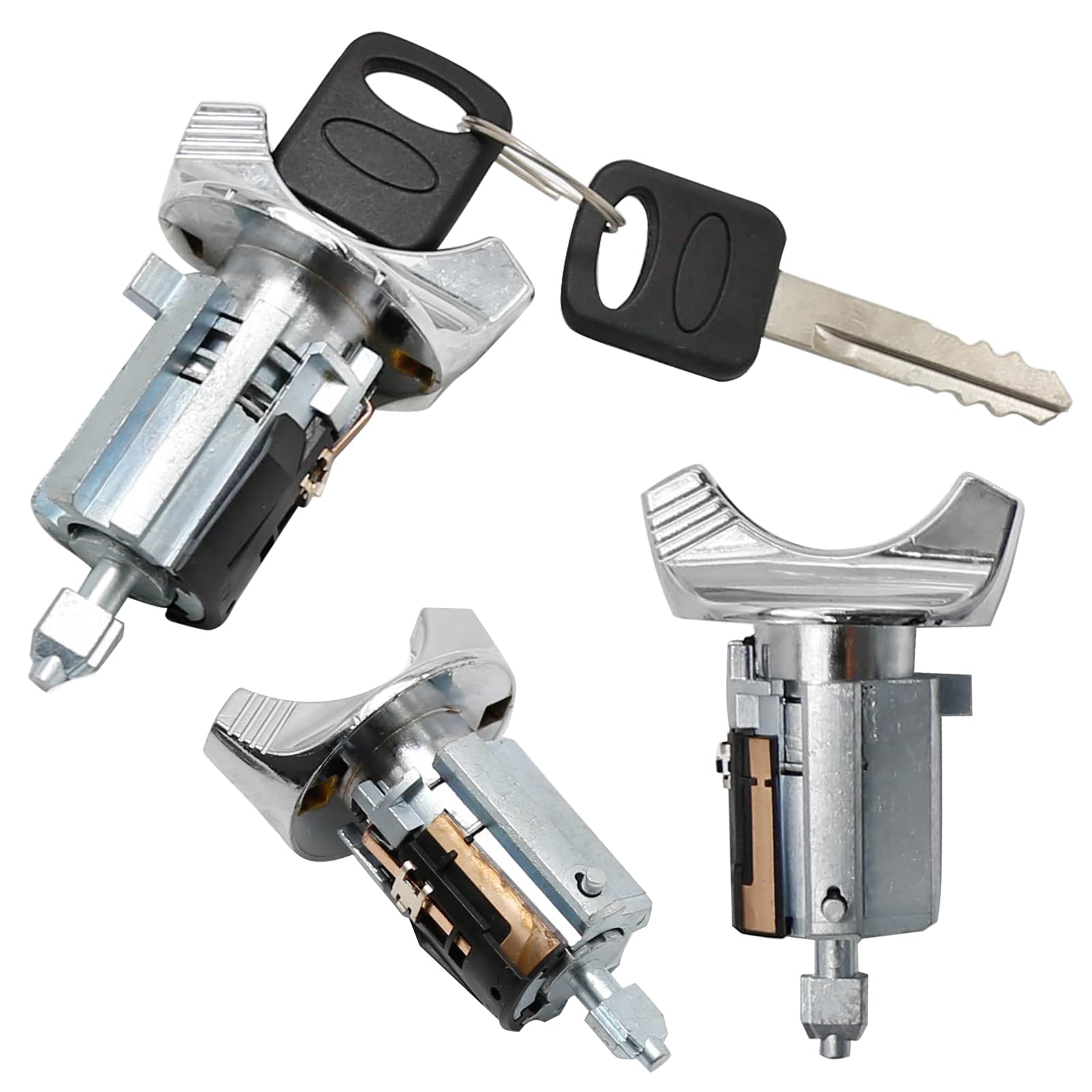 Door Lock Cylinder With Key, Ignition Key Switch Lock Cylinder, Replacemenr For Ford F Series 150 250 350 1990-1995 Pickup E150 E250 E350 Van Crown Victoria Mercury Grand Marquis Aerostar &Ranger