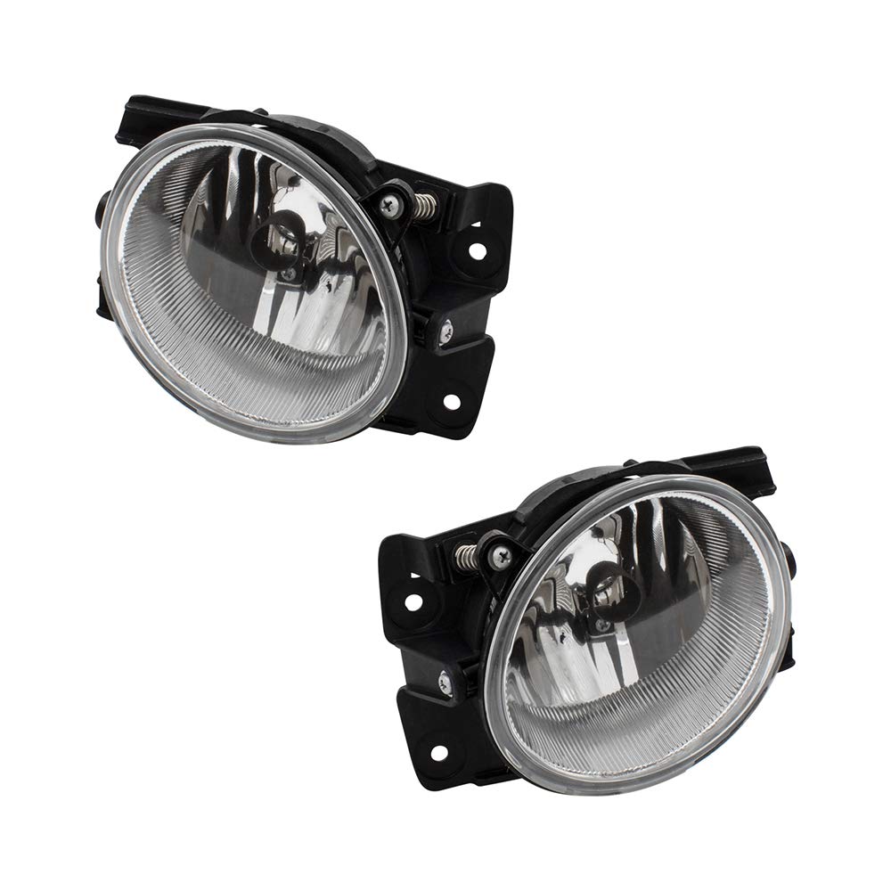 Brock Replacement Pair Set Fog Lights Lamps Lens Units Compatible With 09-11 Pilot 33951Sza305 33901Sza305