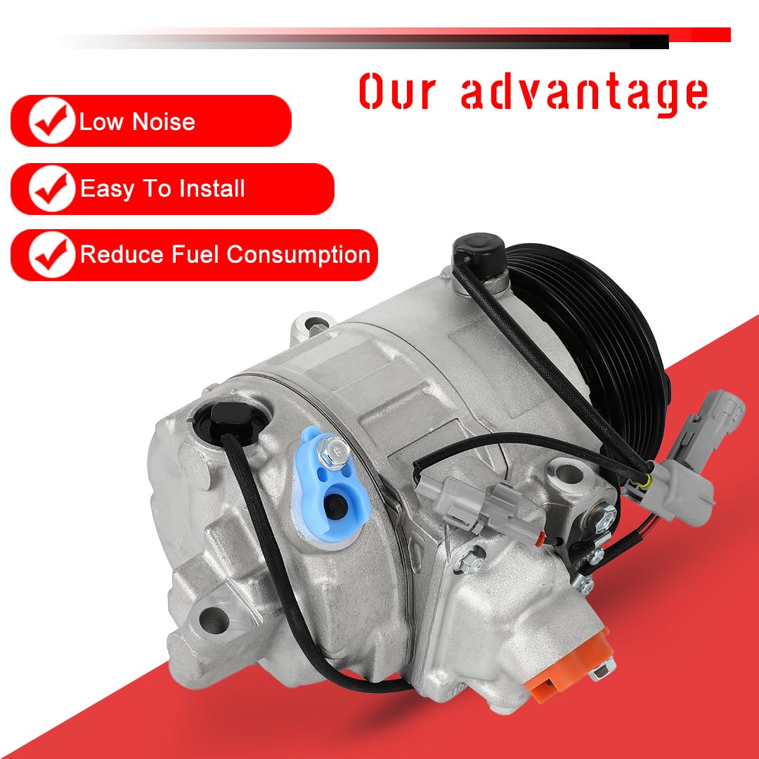 CCIYU A/C Compressor with Clutch A/C Air Compressor for Car 2001-2003 for Lexus LS430 4.3L Air Conditioning Compressor for 88320