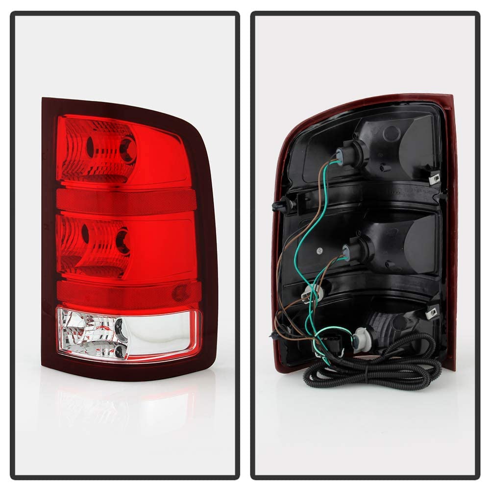 Acanii - For [Plug & Play] 2007-2013 Gmc Sierra 1500 2500 3500Hd Tail Lights Lamps Left+Right