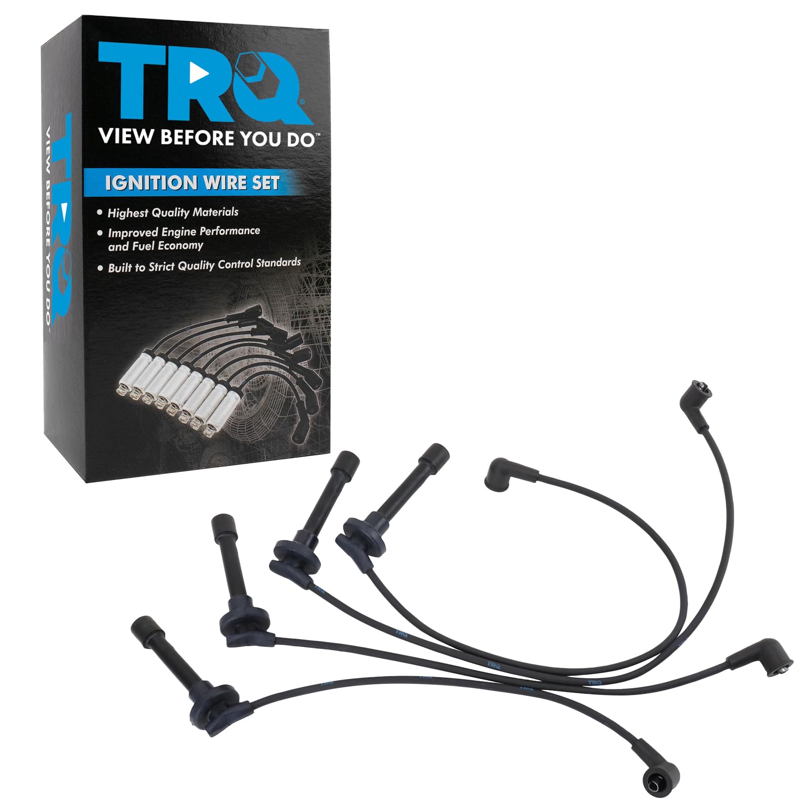 Trq Spark Plug Wire Set Compatible With 1988-1995 Honda Civic 1993-1995 Civic Del Sol 88-91 Crx