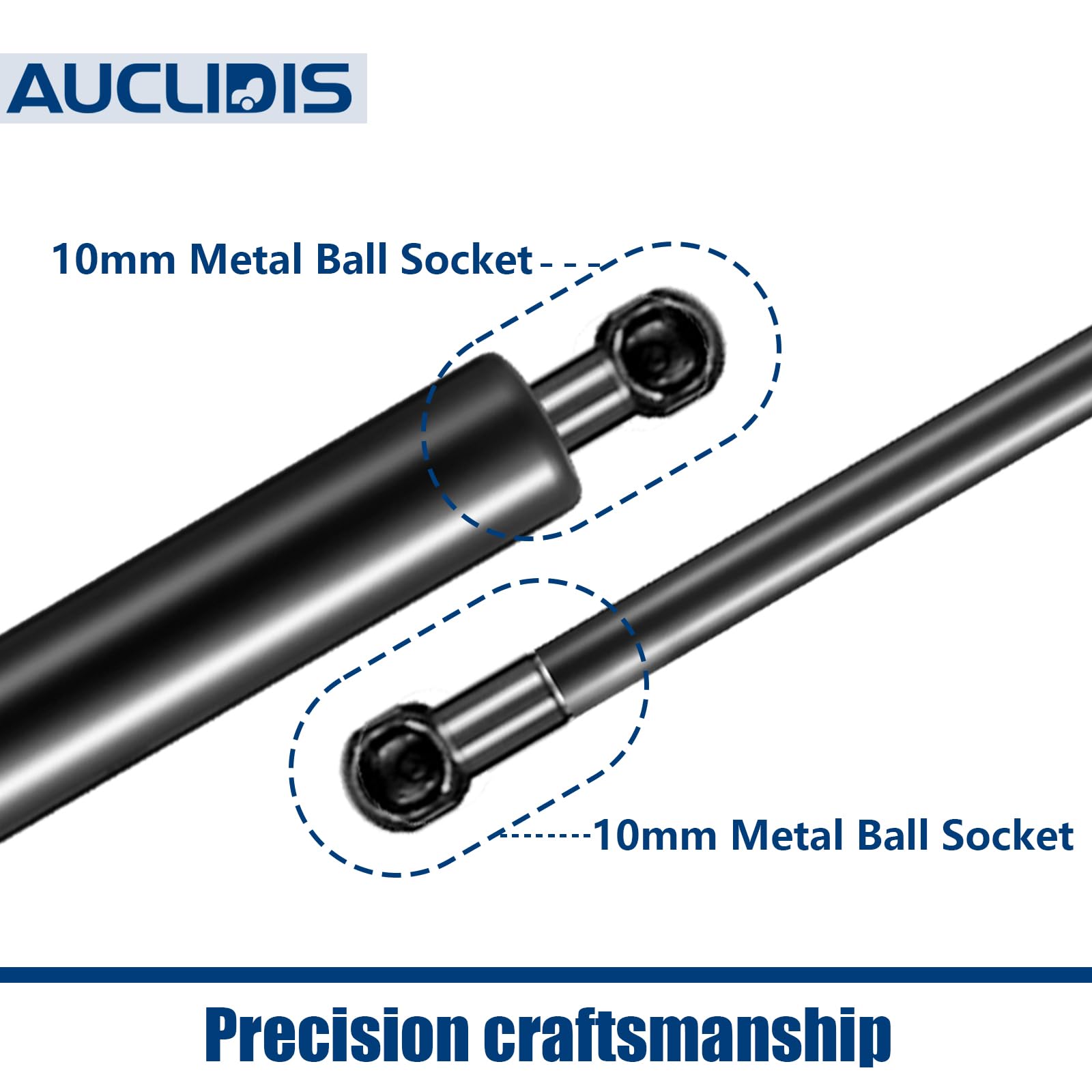 ST270M80 27 Inch 80Lb 356N Gas Struts Spring Shocks Lift Supports for Tonneau Cover Shell Pickup Bed Truck Undercover Top Topper