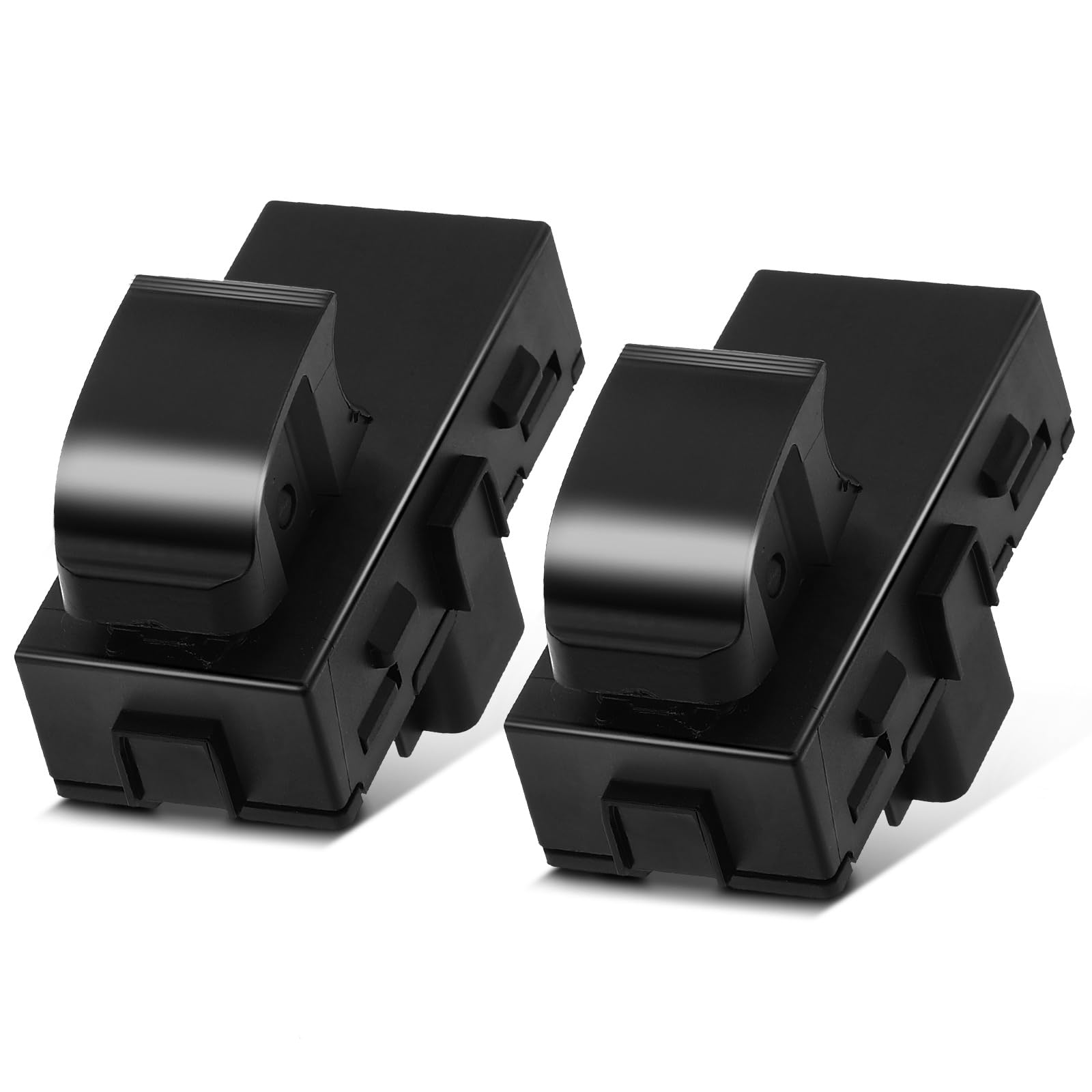 A-Premium Rear Side 2-PC Set Window Switch Compatible with Chevrolet Silverado 1500 2500 HD 3500HD, Traverse & GMC Sierra 1500, Acadia & Buick Enclave & Saturn Outlook, Replace# 22895546, 25877777