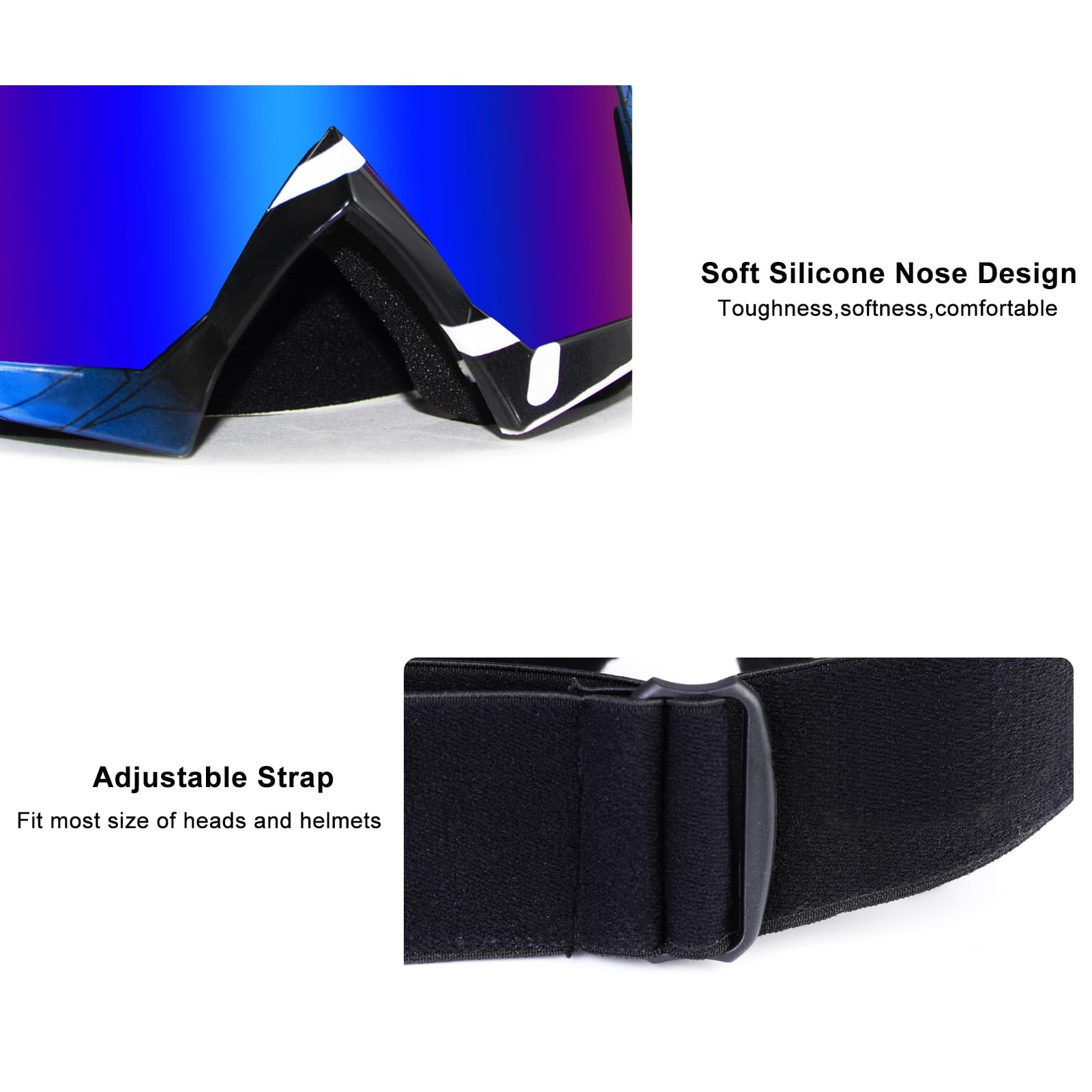 Zukmi Motocross Goggles - Mx Off Road Goggles For Men Women Adult Youth Riding Racing