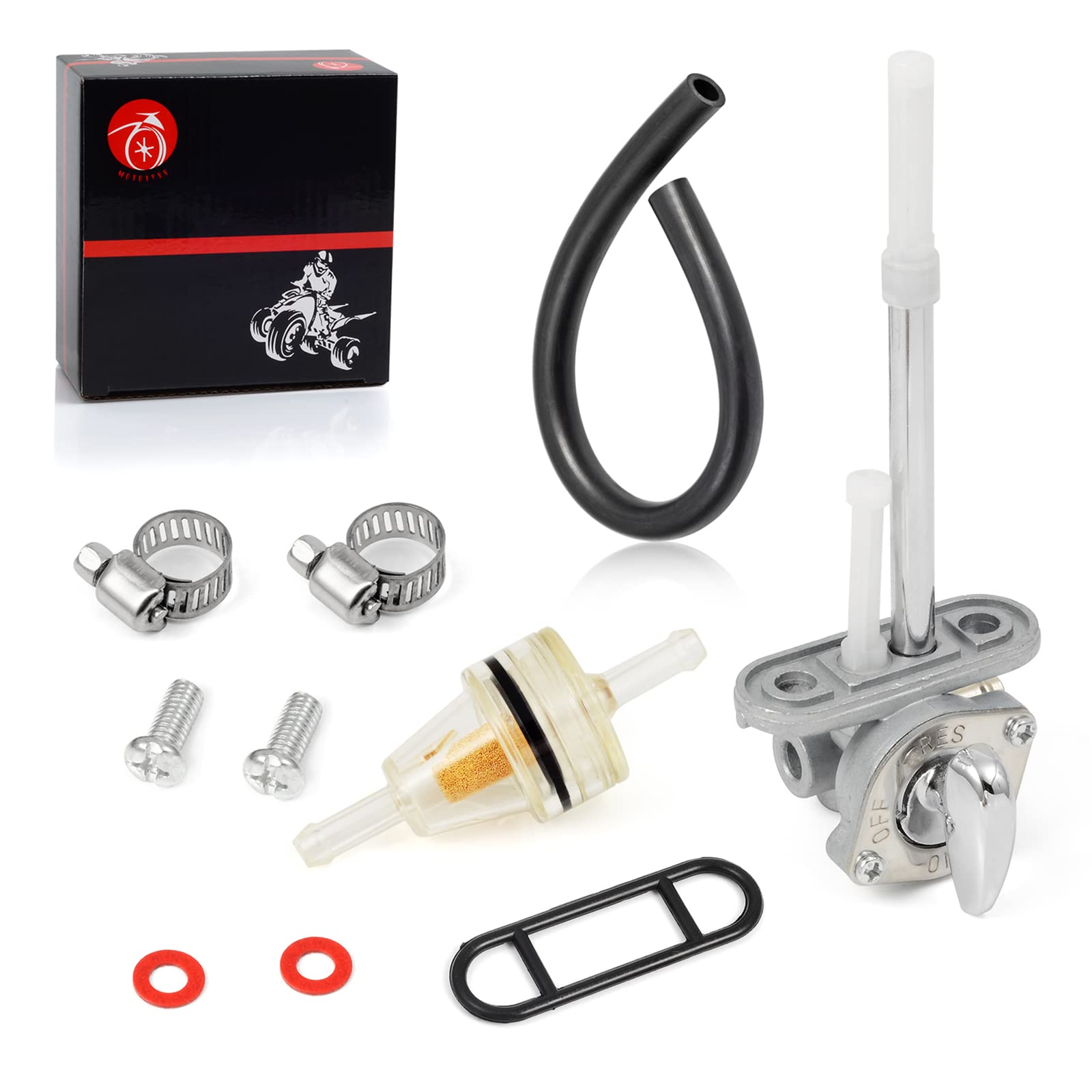 Fuel Valve Petcock For Yamaha Bear Tracker 250 Big Bear 250 Yfm250X Yfm250B Timberwolf 250 Yfb250 Big Bear 400 Bruin 250 3Jn-24500-10-00