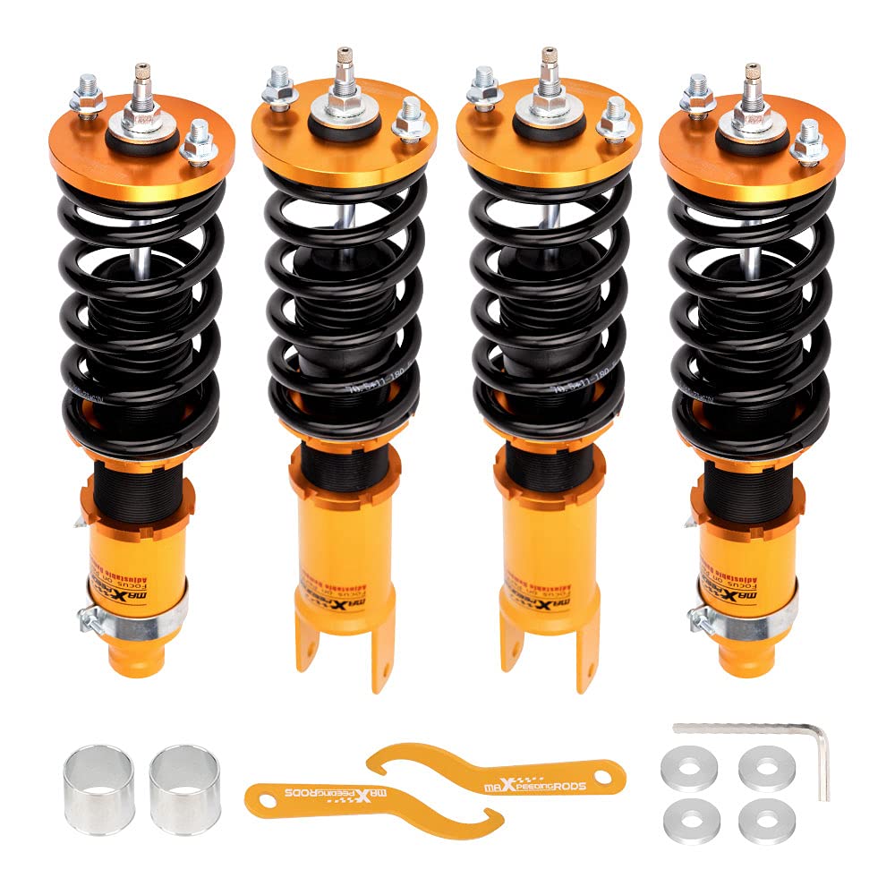 maXpeedingrods Coilover Adjustable for Honda Civic 1989-2000 CRX 1989-1991 Delsol 1993-1997, for Acura Integra 1994-2001, 24 Lev
