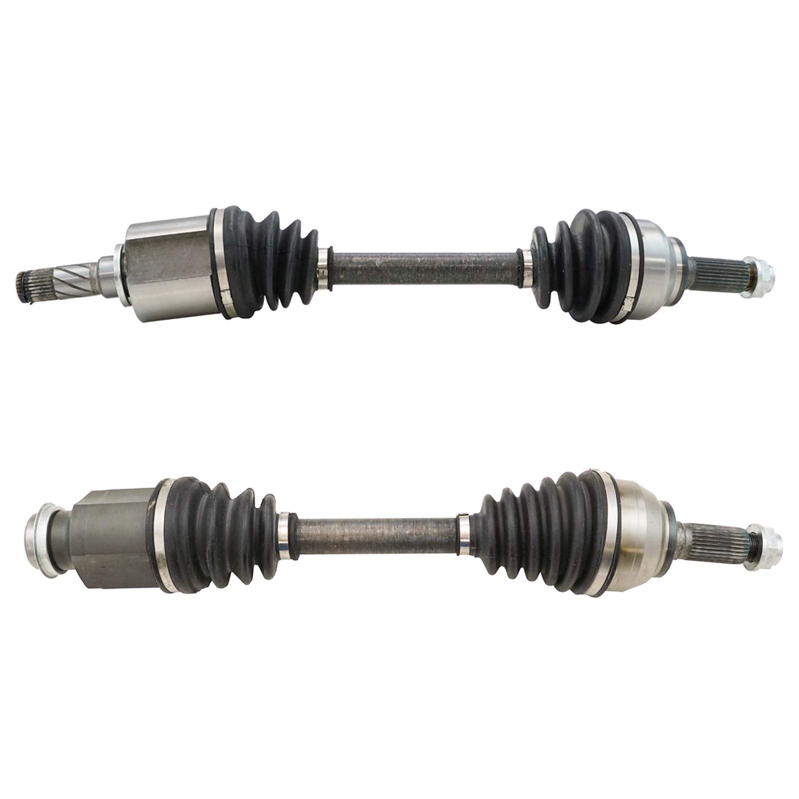 Trq Front Cv Axle Shaft Assembly Set Compatible With 2005-2009 Mazda 3