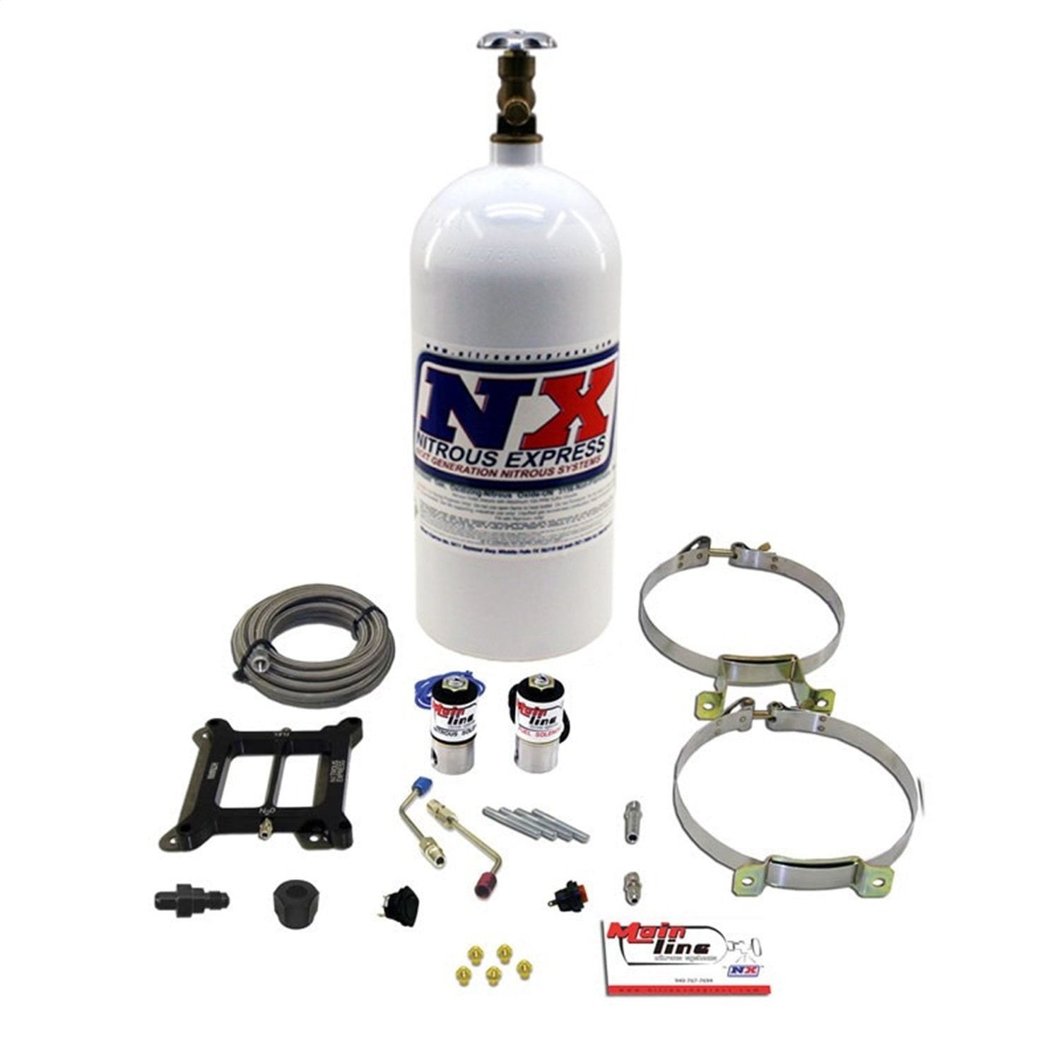 Nitrous Express - Mainline Carb Nitrous Kit W/10Lb Bottle (Ml1000)