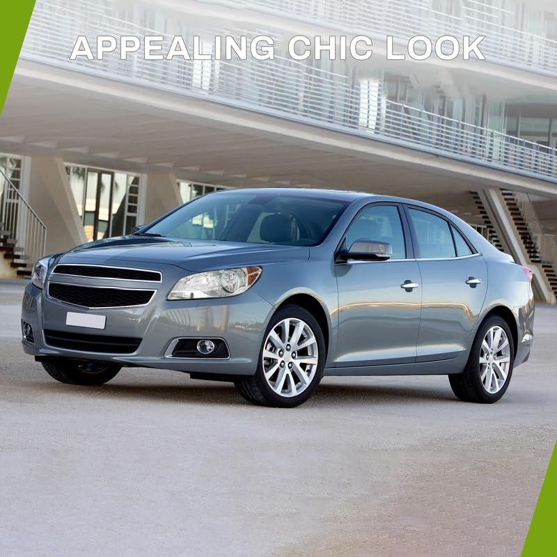 Autosaver88 Headlights Assembly Compatible With 2008-2012 Chevy Malibu Sedan Models Replacement Chrome Headlight Housing Amber R