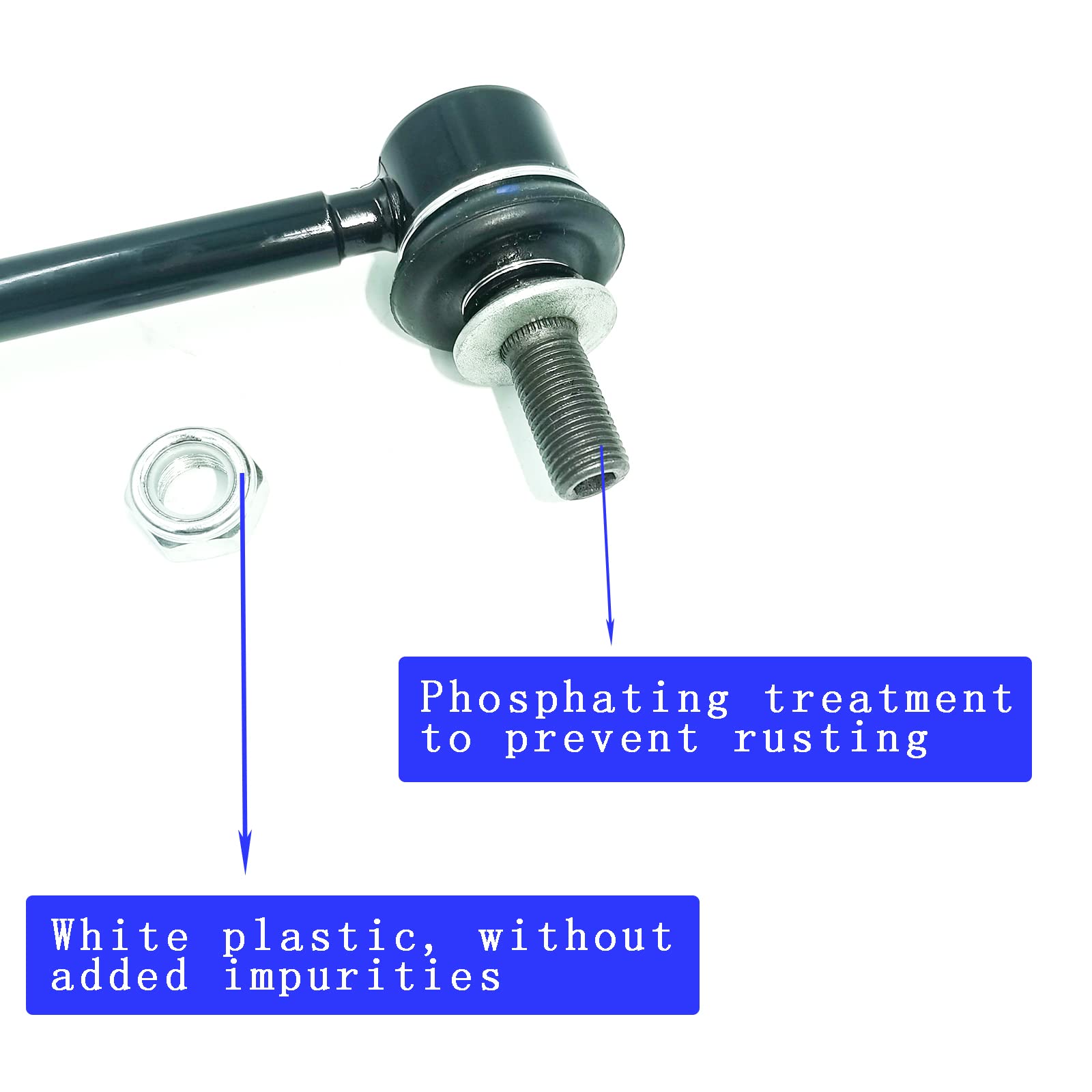 Xcpmc Front Sway Stabilizer Bar End Link 2 Pcs Left & Right|Replacement For Sienna|Replace Oe#: K750574 Black