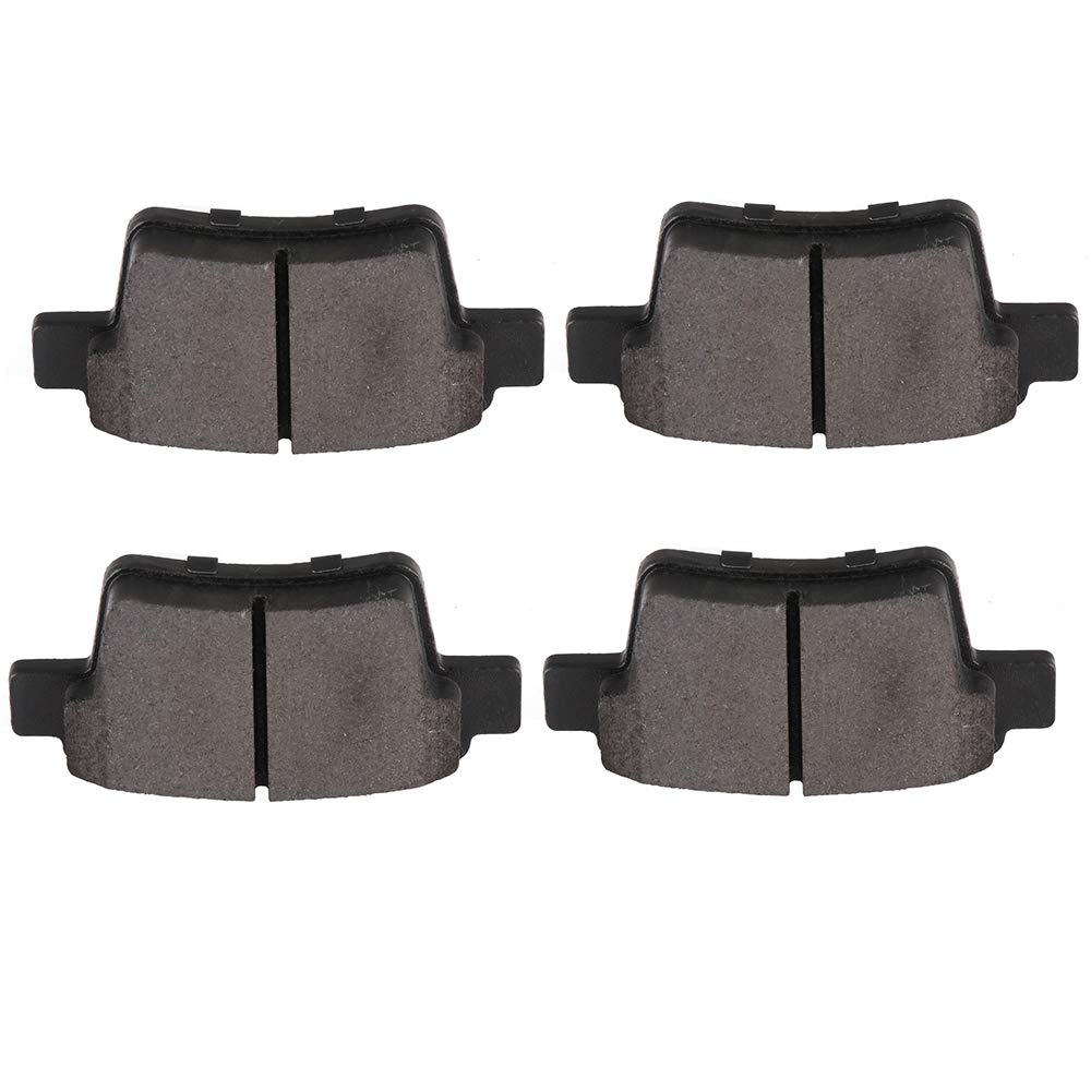Cciyu D1071 Rear Ceramic Brake Pads Kits 4Pcs Fit For Ford Five Hundred,Freestyle,Taurus,Taurus X,05-08 Jaguar X-Type,05-07 For