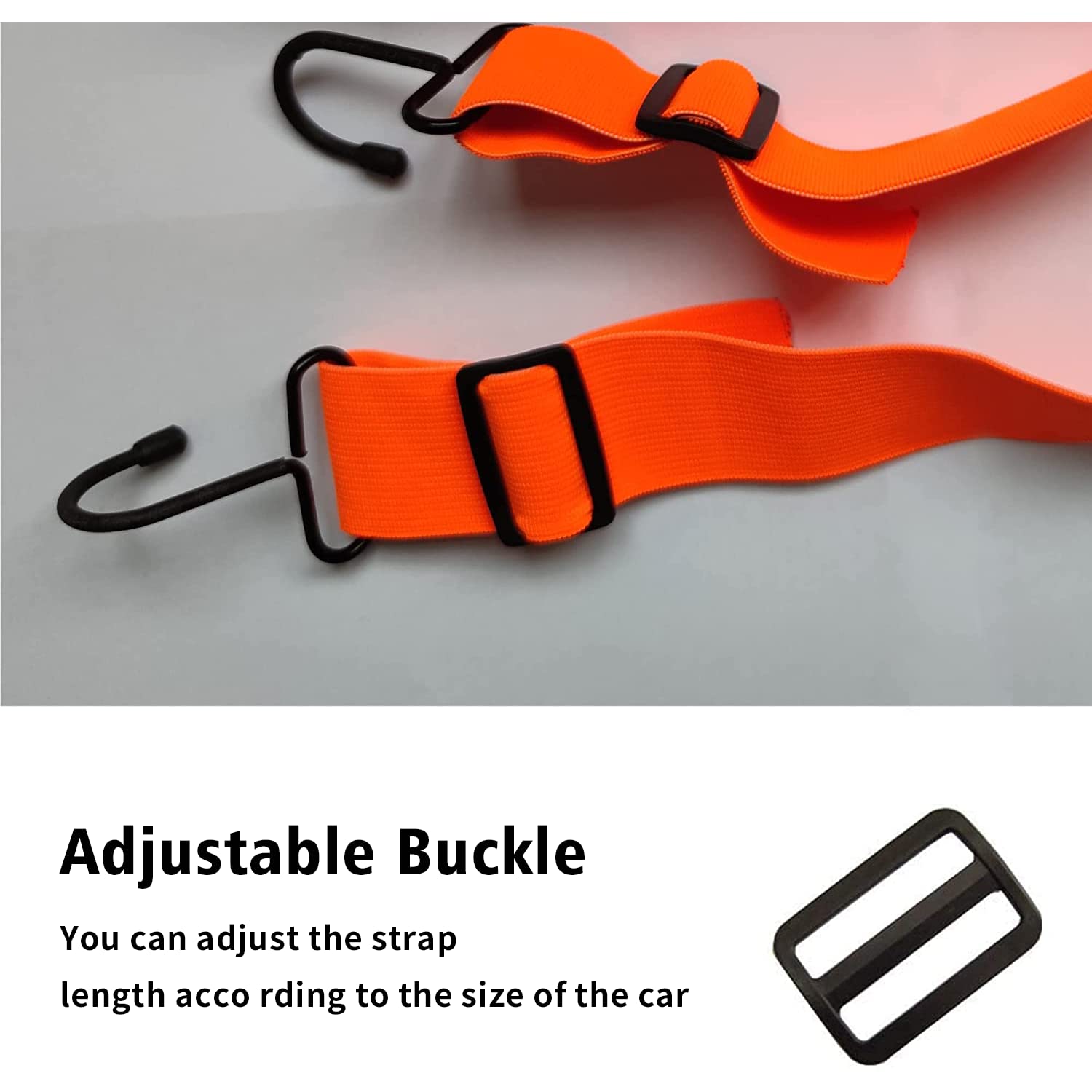 SEAZEN Car Cover Straps Wind Protector,3Pcs Elastic Adjustable Rope Protect Your Car Cover from Blowing Off in High Winds, Unive