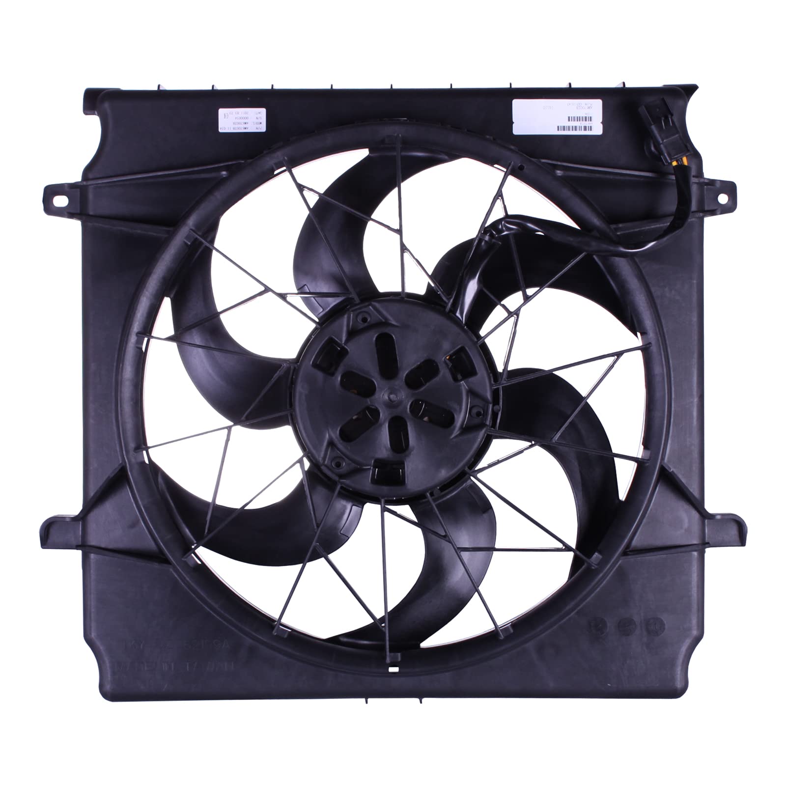 TYG OE Replacement(CAPA Quality) Cooling Fan Extra Silent for 2004-2007 Jeep Liberty 3.7L & 2005 Liberty 2.4L | 55037692AB | CH3