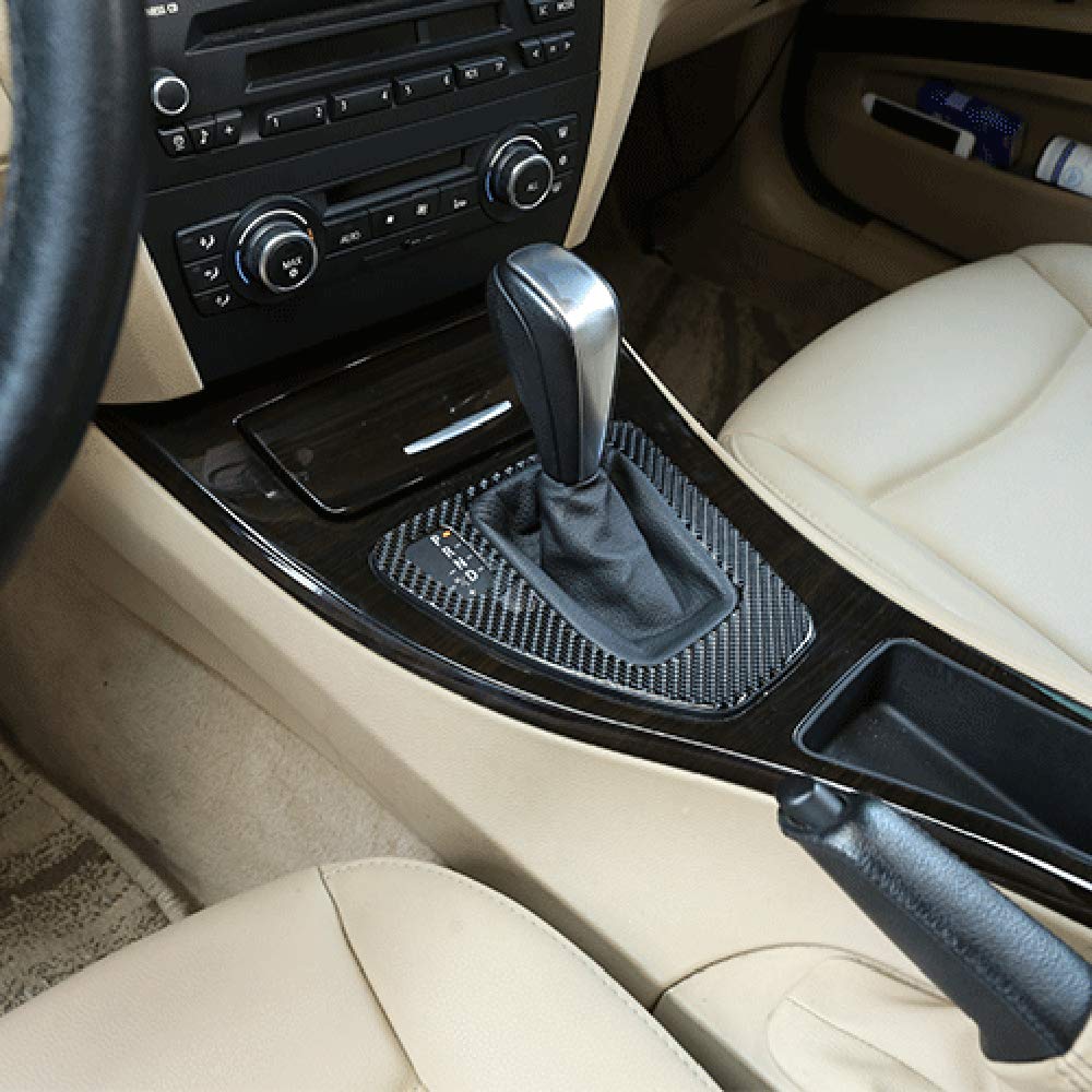 Wodofo Gdr Soft Carbon Fiber Car Control Gear Box Shift Knob Panel Frame Cover Sticker Interior Trim Compatible With Bmw E90 E92 E93 3 Series 2005-2012 323 325 328 330 335
