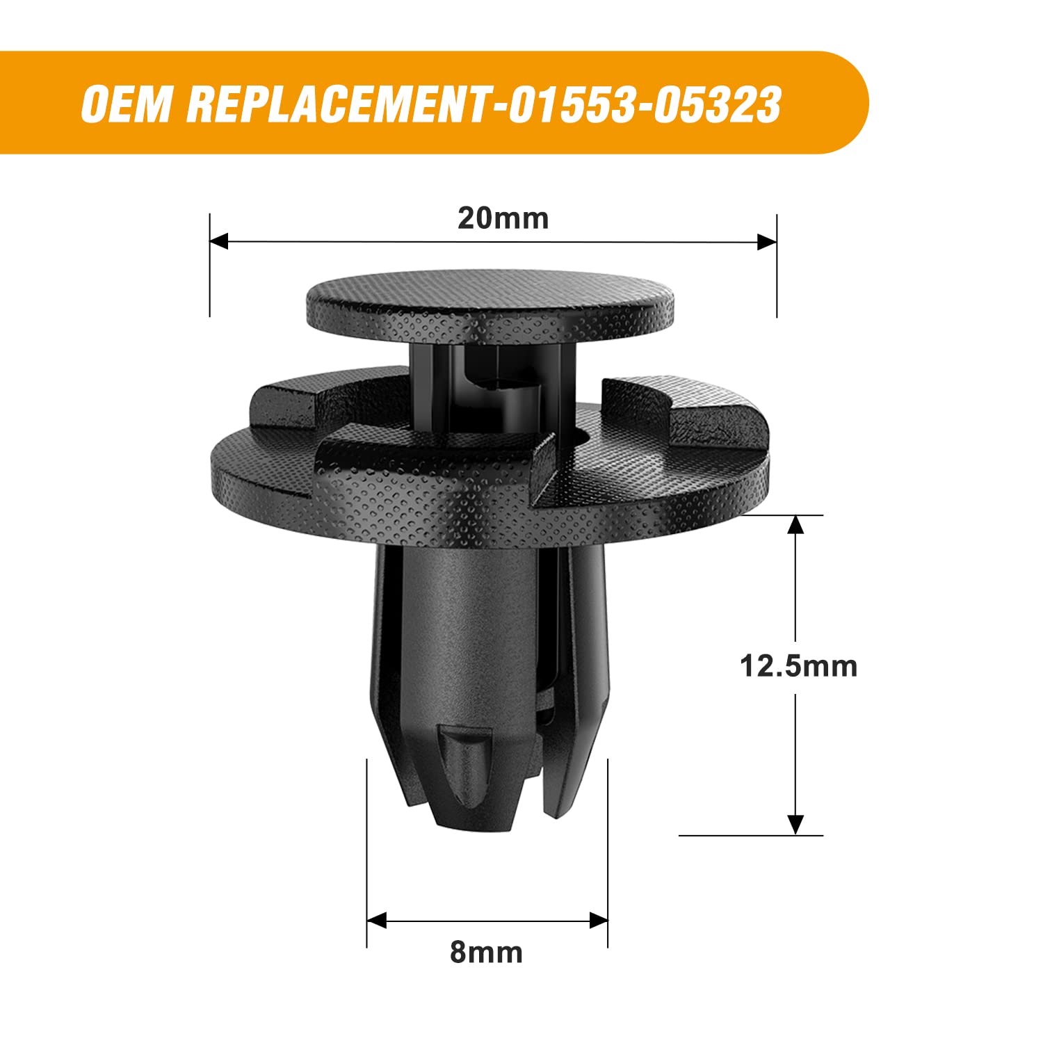 Gooacc 50Pcs Push-Type Engine Cowl Bumper Fender Clips Replacement For Nissan Altima Sentra Murano Maxima Xterra Infiniti Fx35 F