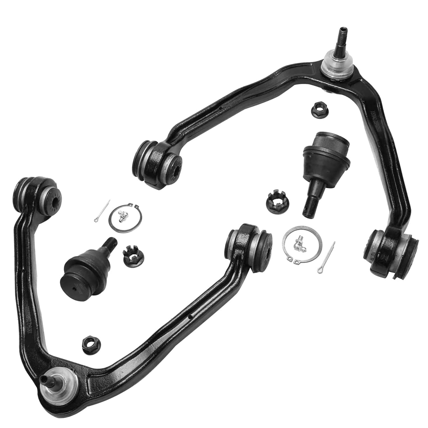 Detroit Axle - Front End Kit For Silverado Sierra 1500 Yukon Gmc Chevy Tahoe Cadillac Escalade, Upper Control Arms Lower Ball Jo