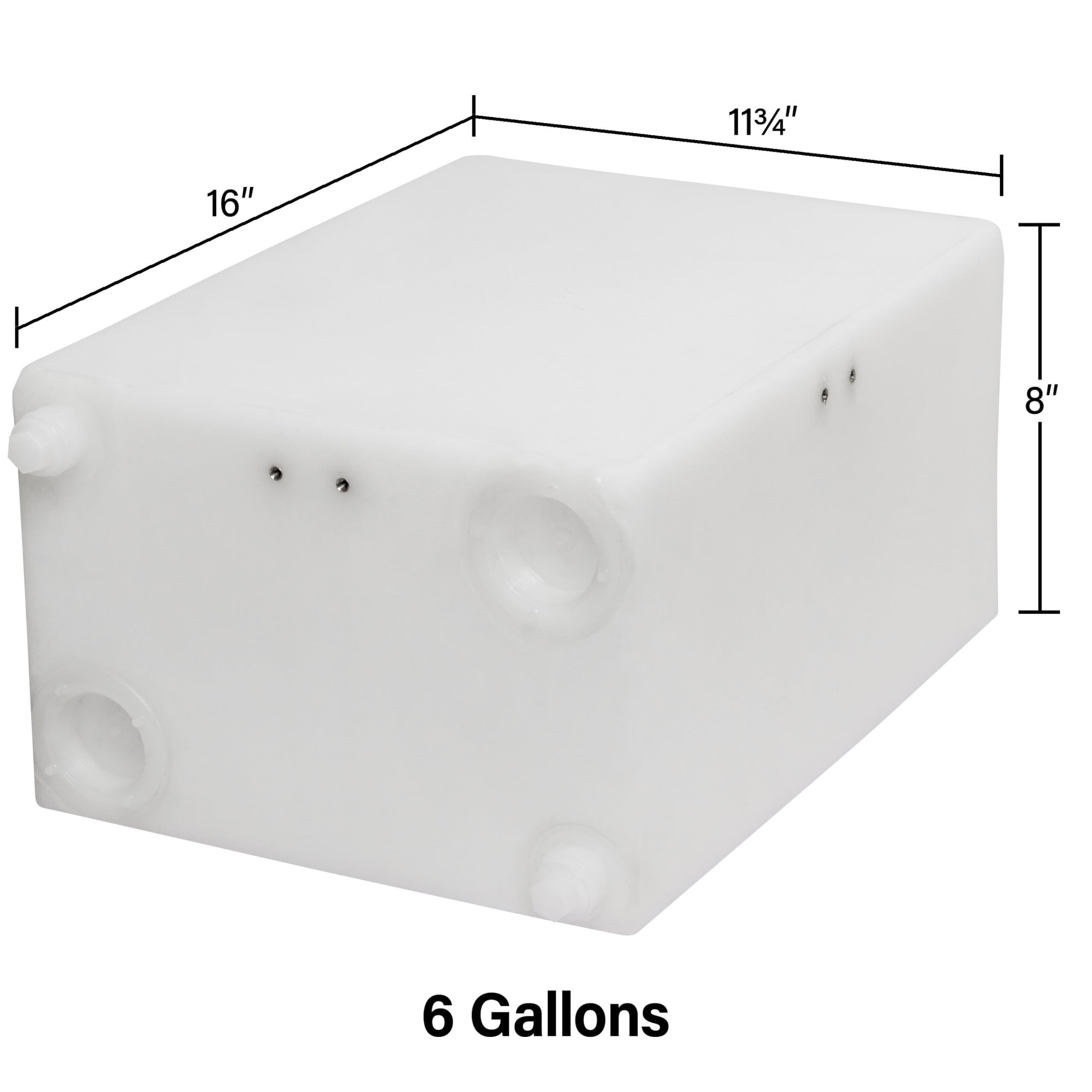 Ameri-Kart 5 Gallon RV Fresh Water Tank for Drinking and Potable Water, for Campers, Trailers, and RVs, WT-5687, 16-Inch x 11.75