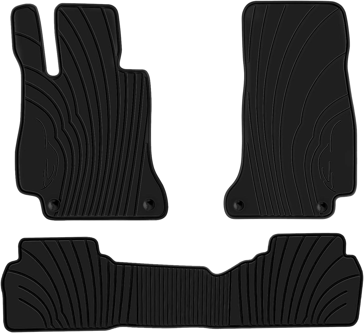San Auto Car Floor Mats For Mercedes-Benz E-Class Sedan 2017-2023 W213 E300 E320 E400 E350 E63 E550 Custom Fit Full Black Rubber