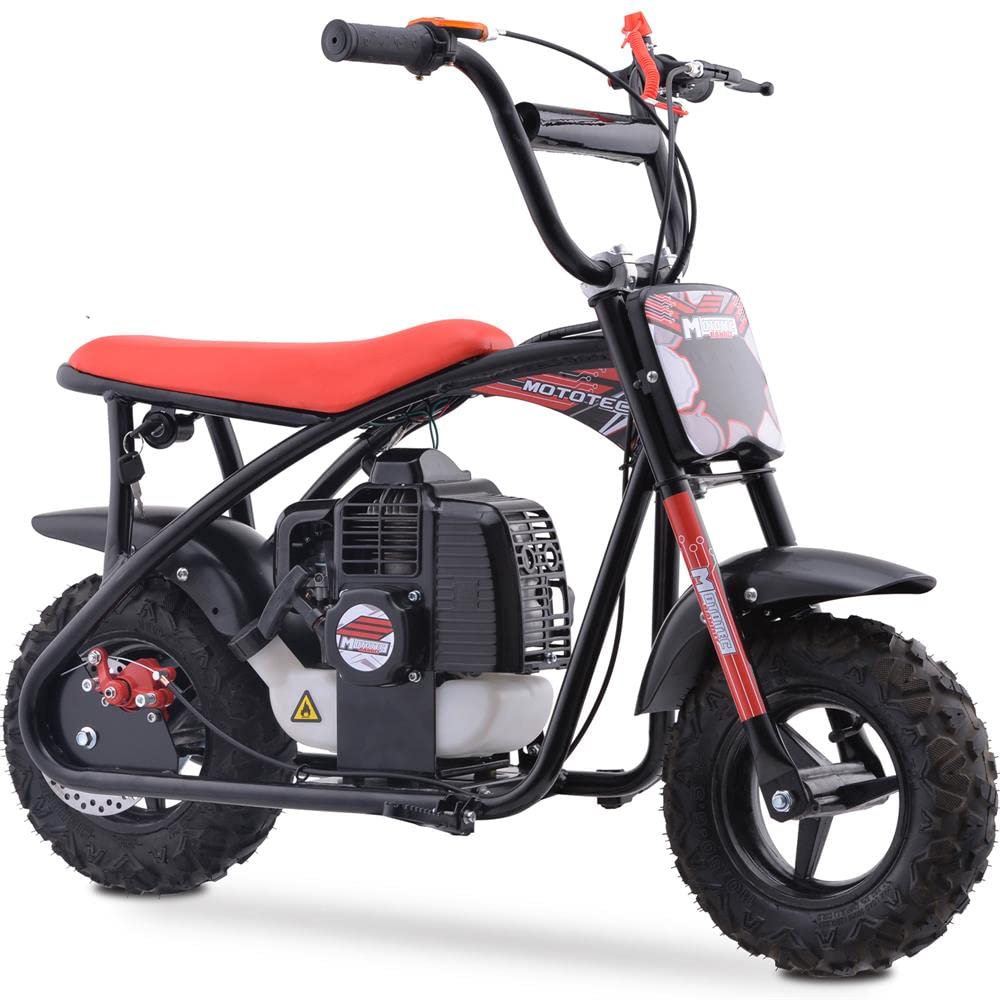 Mototec Bandit 52Cc 2-Stroke Kids Gas Mini Bike Red (Mt-Mb-52Cc-Bandit_Red)