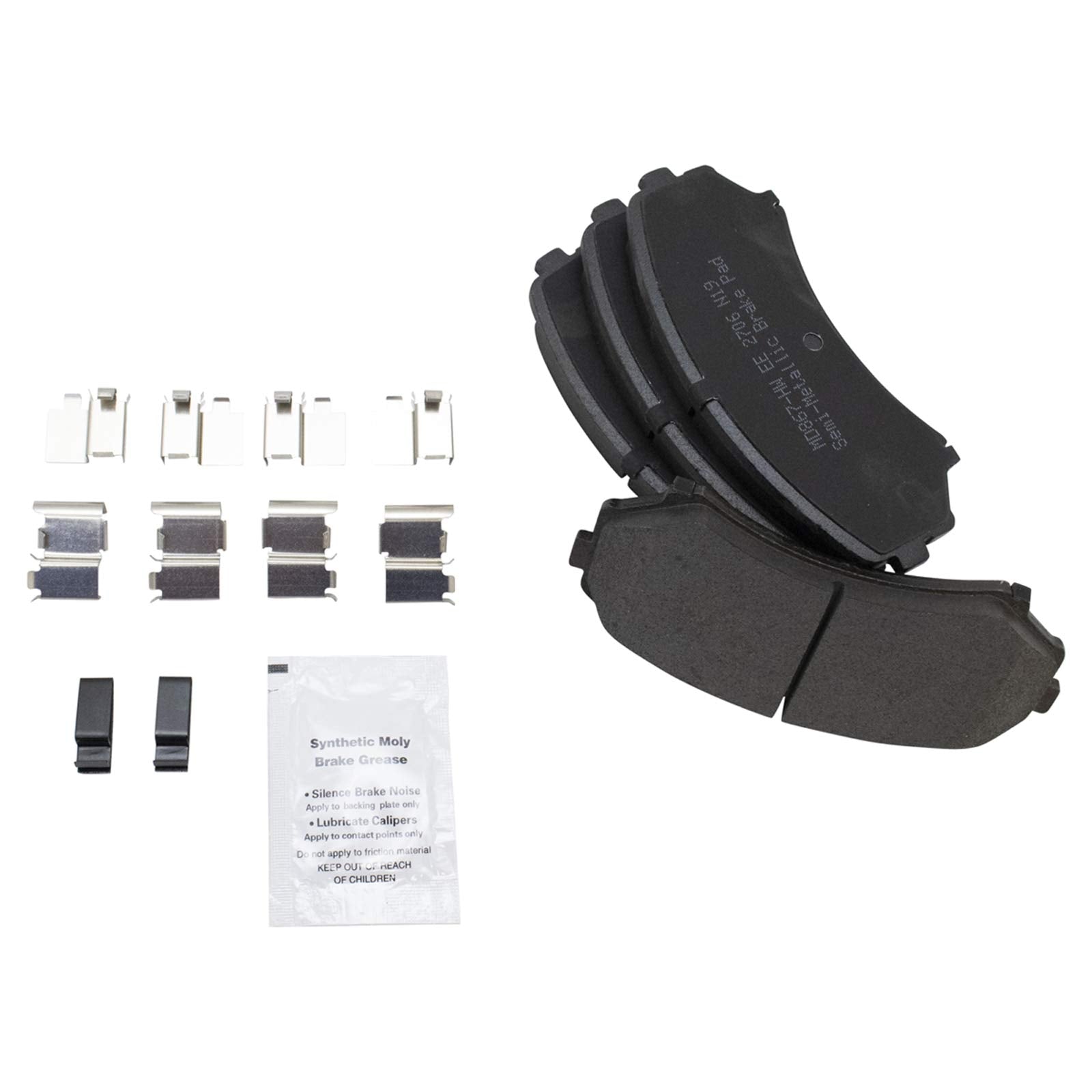 Trq Front Brake Pad & Rotor Kit Brake Pads Brake Rotor Semi-Metallic Compatible With 2002 Honda Passport 2002-2004 Isuzu Axiom R