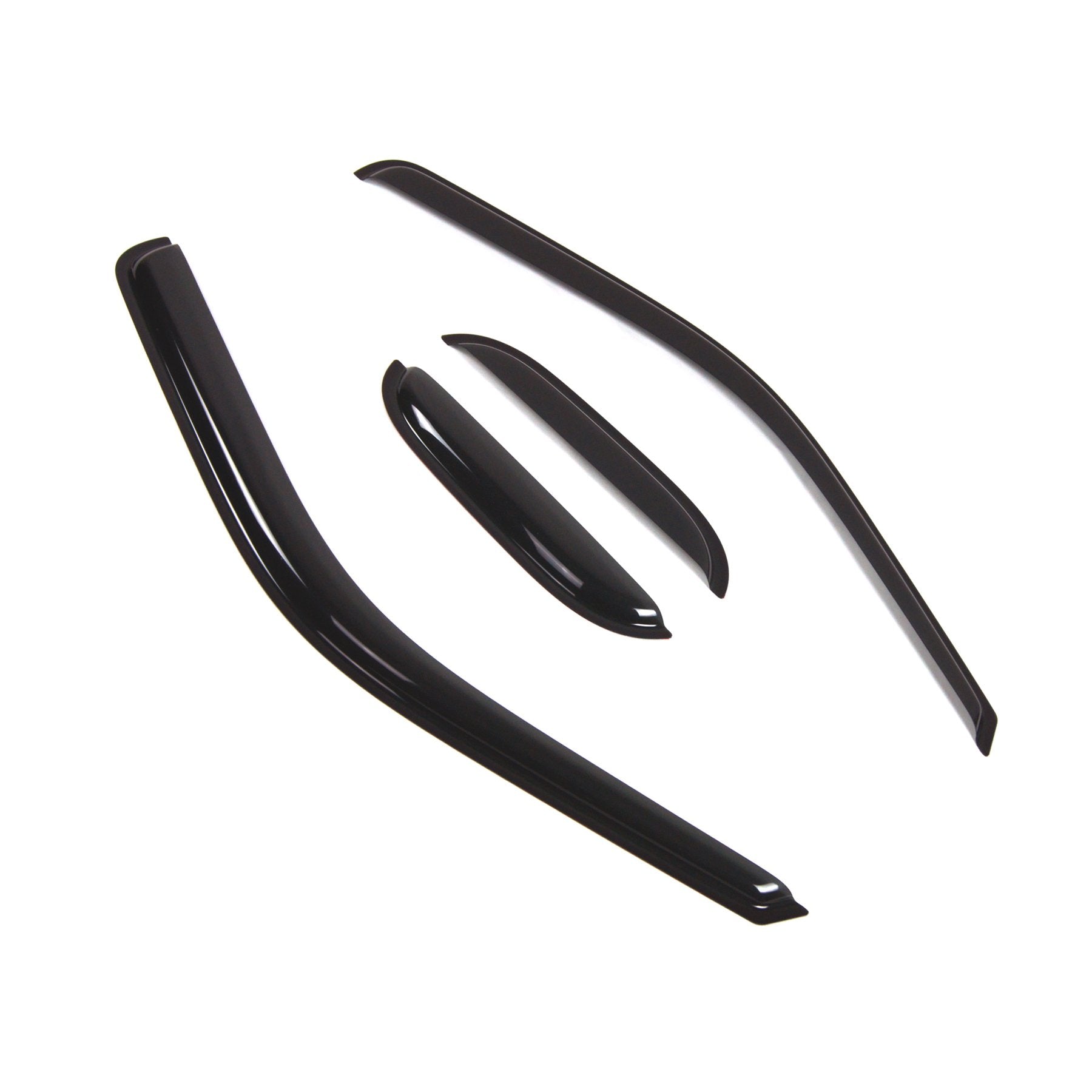 Car Window Rain Guard | Outside Mount Visors Auto Side Window Deflectors | Windows Visor Rain Shields Compatible With 1999-2016