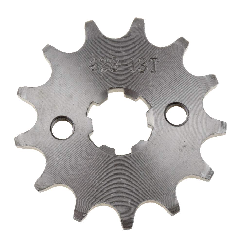 Hiaors 428 13T 17Mm Motorcycle Front Engine Sprocket For 50Cc 70Cc 110Cc 125Cc 140Cc 160Cc Taotao Roketa Coolster Sunl Lifan Chinese Atv Quad Dirt Bike