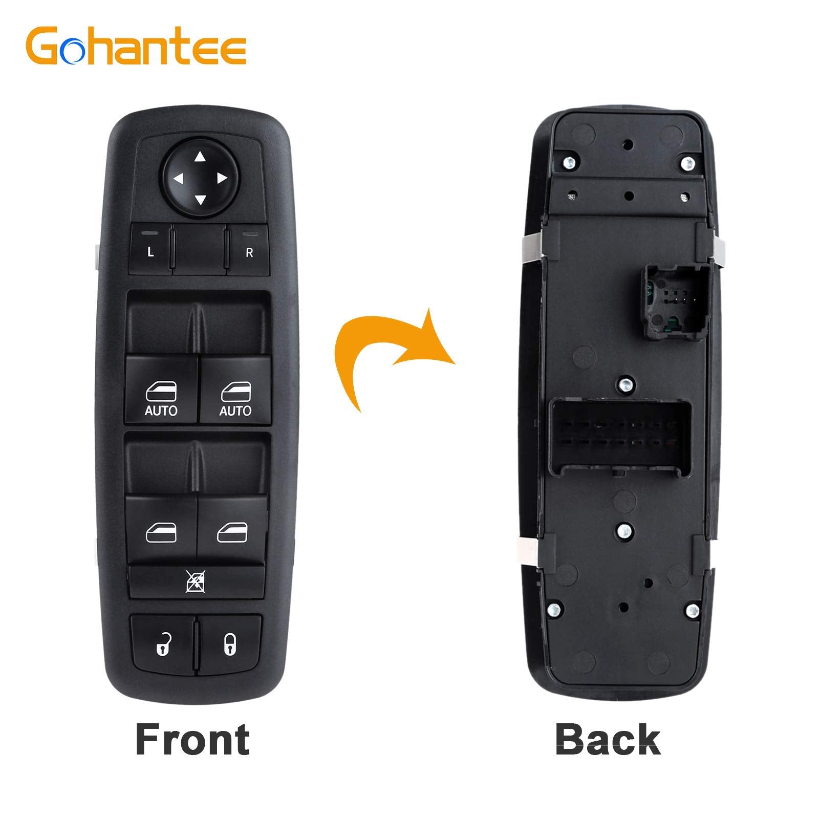 68110871Aa Driver Side Power Window Master Control Switch Replacement For Chrysler Town & Country 2012-2016 Dodge Grand Caravan 2012-2016 Ram Window Switch With Door Lock Switch