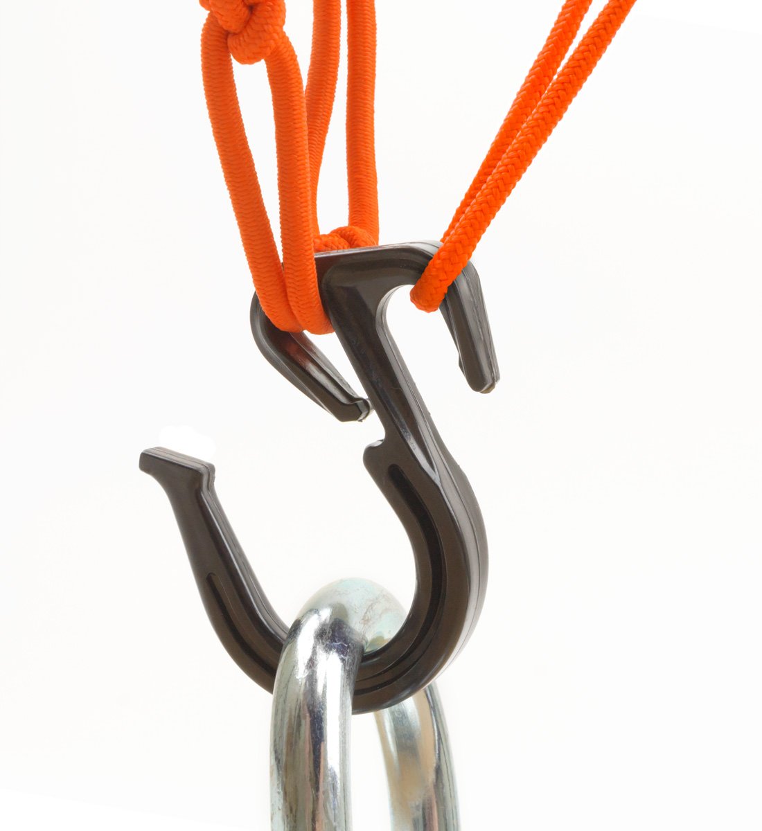 Powertye 50159 Orange 15''X15'' Cargo Net Featuring 6 Adjustable Hooks & Tight 2''X2'' Mesh