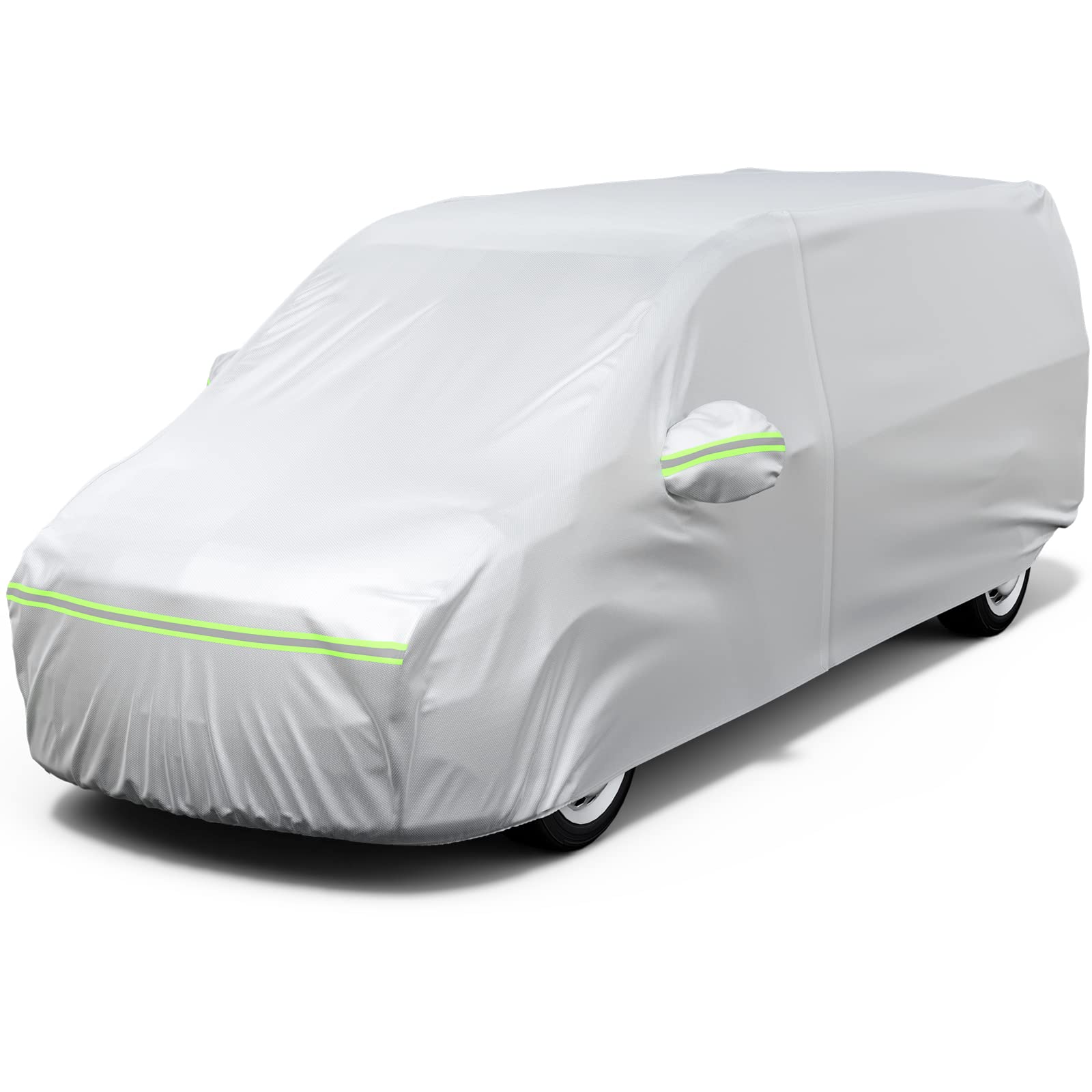 Favoto Mpv Car Cover Waterproof - All Weather For Automobiles 6 Layers Heavy Duty Outdoor Sun Snow Protection Car Tarp With Wind