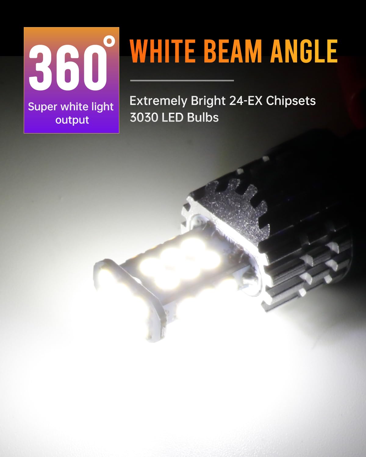 Luyed 7440 Led Bulb Reverse Lights 3100 Lumens T20 7440Na 7441 W21W Led Bulbs Used For Backup Reverse Lights Turn Signal Lights,